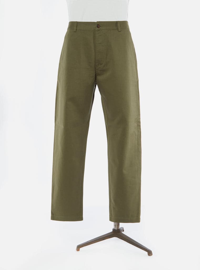 Military Chino In Light Olive Twill/橄欖色休閒軍褲