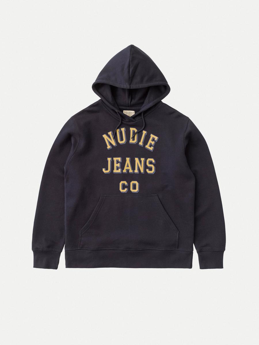 LOGO 內裡刷毛連帽衫／Franke Nudie Jeans CO