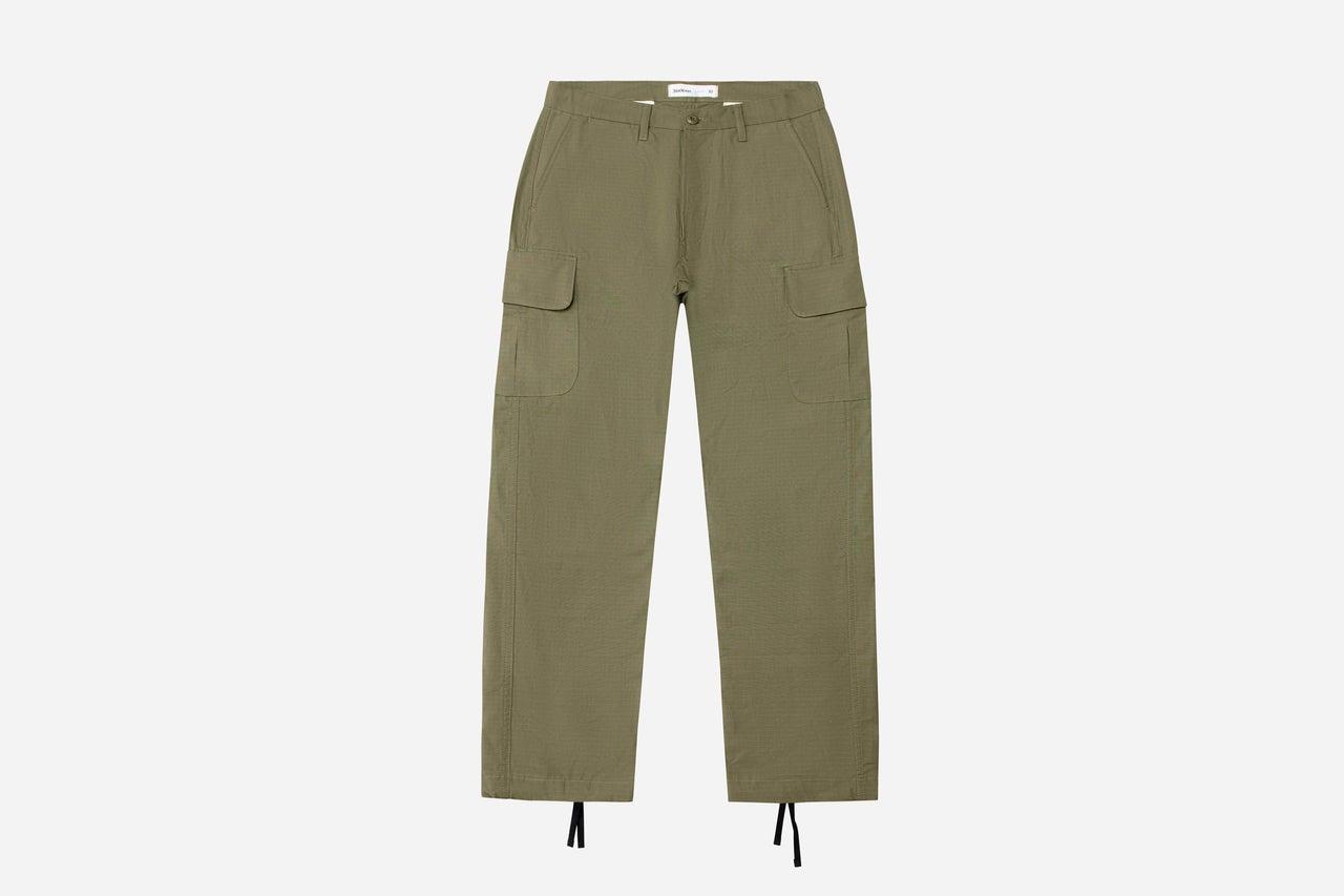 軍用抗撕裂材質 傘兵直筒工裝褲／Ripstop Cinch Cargo Pant