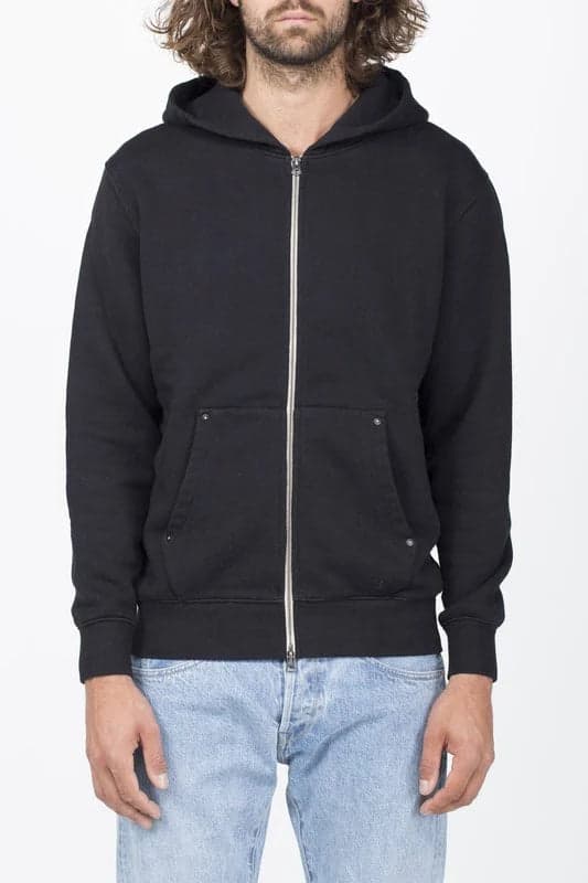 BS-04 Zip Hoodie Black / Grey / 厚磅魚鱗布 雙向拉鍊 連帽 黑色 淺灰