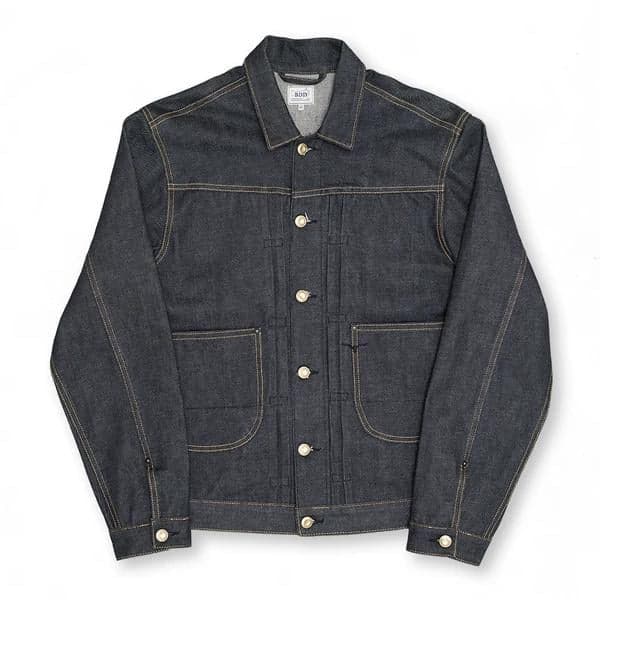 BDJ-01 Cowboy Jacket 15oz. Japanese tiger selvedge / 日本綠染老虎布邊布料 復古一二代 牛仔夾克