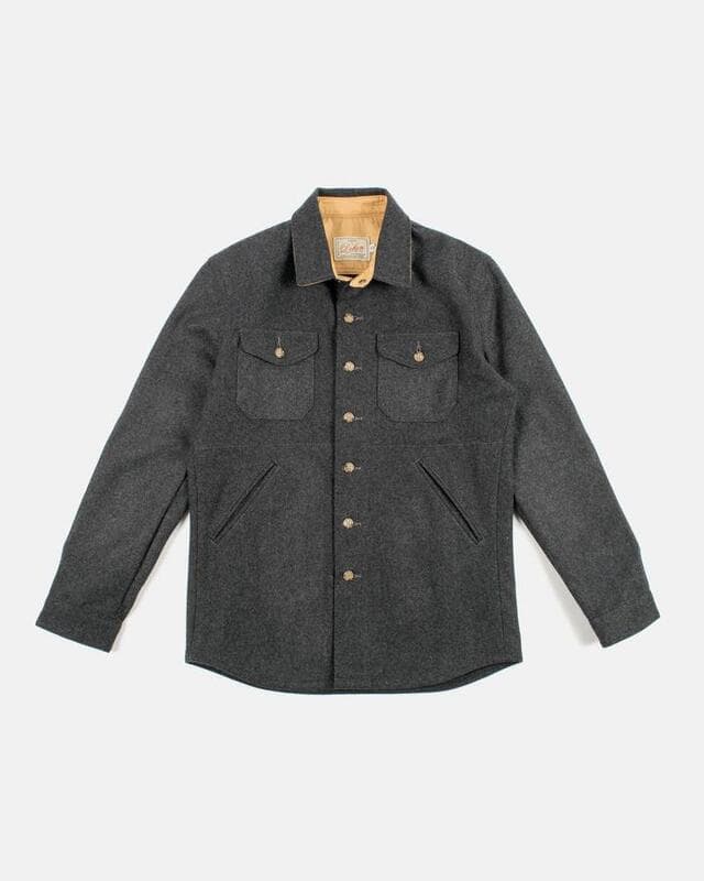 1920】Crissman Overshirt Charcoal 英國海軍御用羊毛襯衫外套炭灰