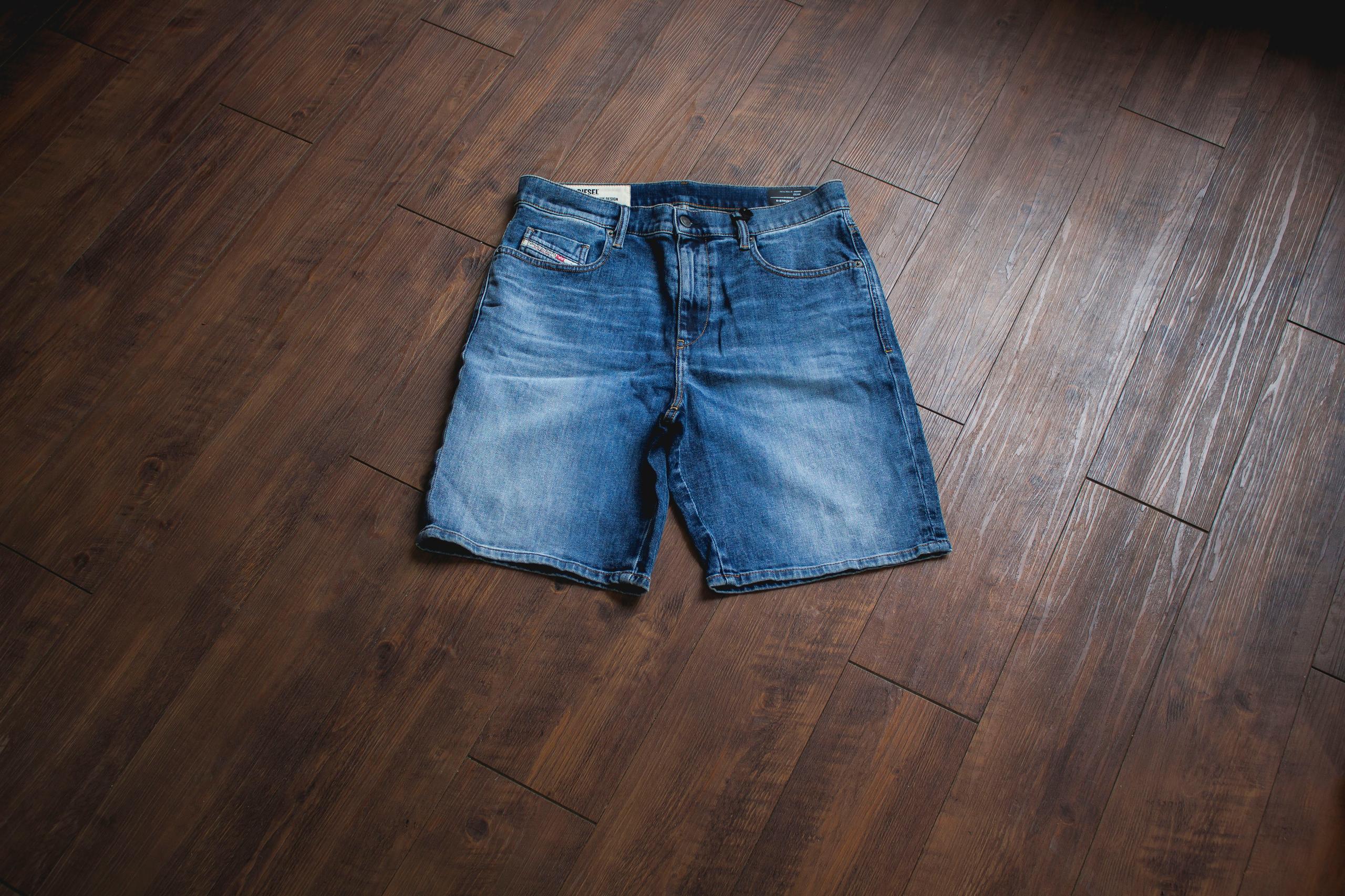 D-STRUKT SHORT 009VY / 經典藍刷 中直筒 短褲