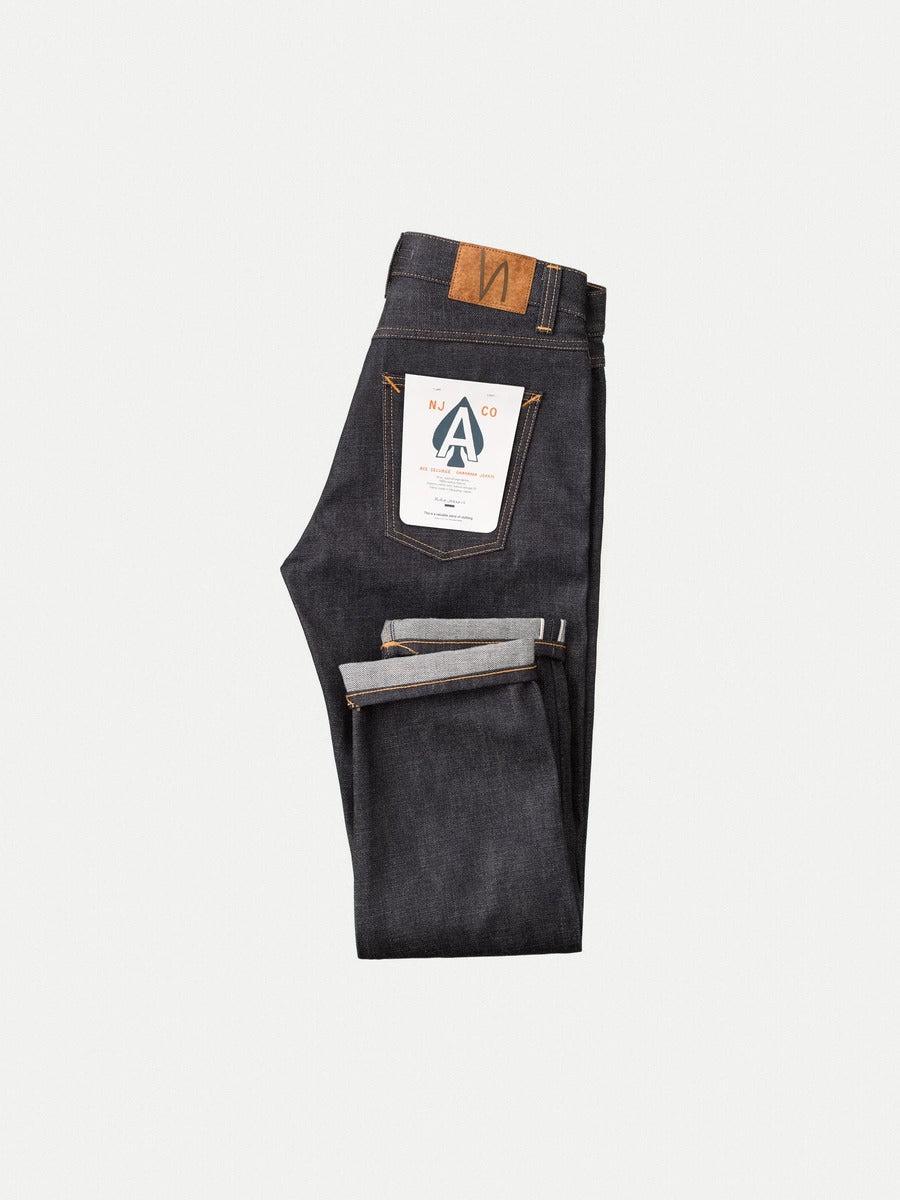Gritty Jackson Dry Ace Selvage 14.2oz 限量王牌布邊復刻粉紅赤耳中腰直筒牛仔褲