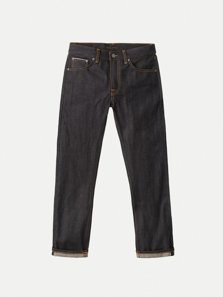 Gritty Jackson Dry Selvage 頂級橘耳布邊中腰直筒牛仔褲