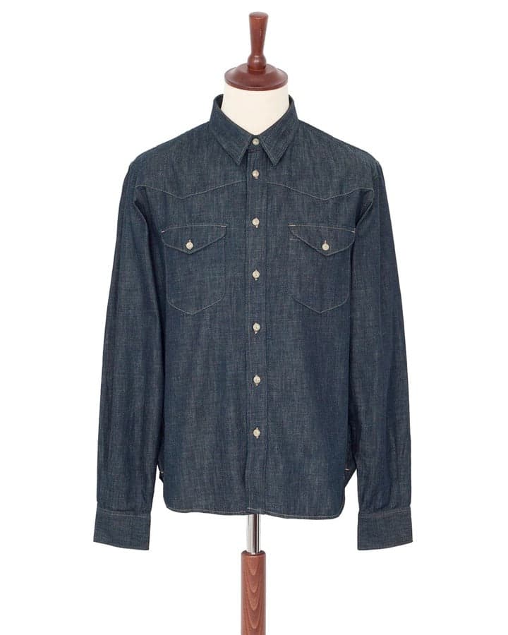 Manolito Shirt, Sanyati Denim, Indigo 6.5oz日本牛仔布襯衫
