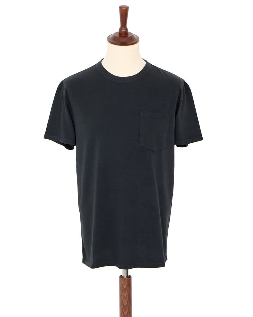 Indigofera Wilson T-Shirt Marshall Black 頂級匹馬棉口袋素Tee統領黑
