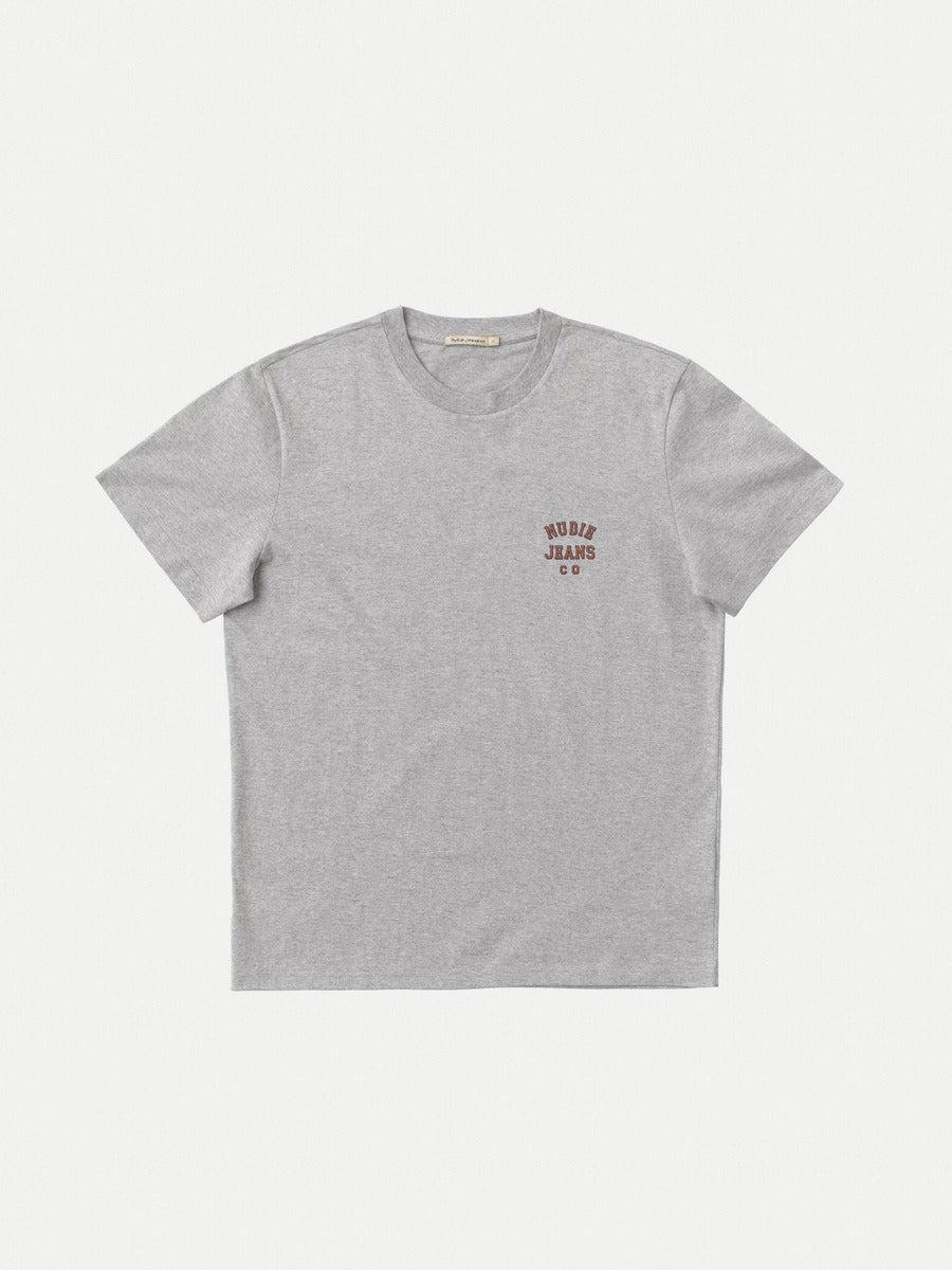 Roy Logo Tee Greymelange 有機公平貿易棉 logo T