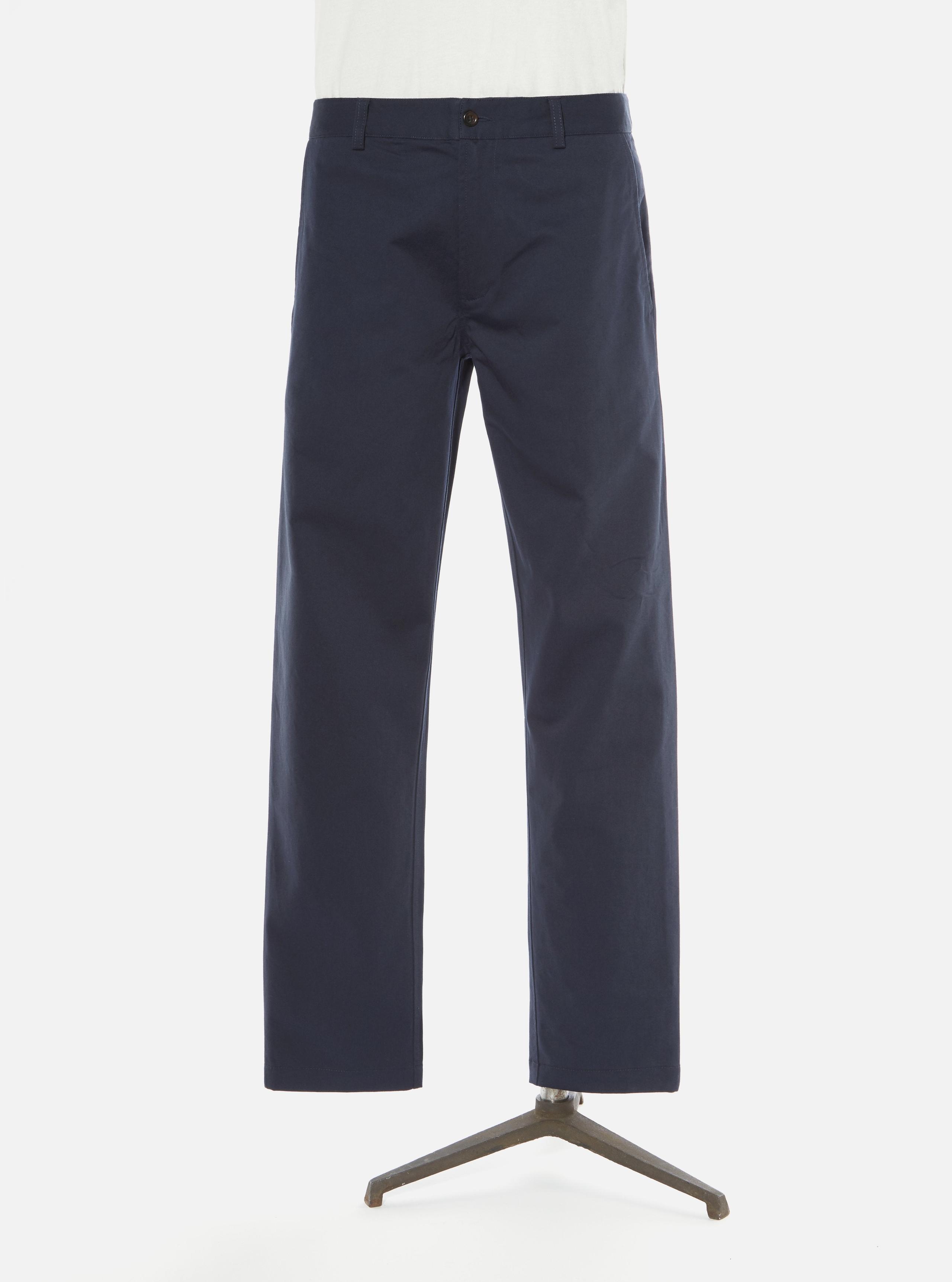 低腰修身直筒 斜紋工作褲／Navy Twill Aston Pant