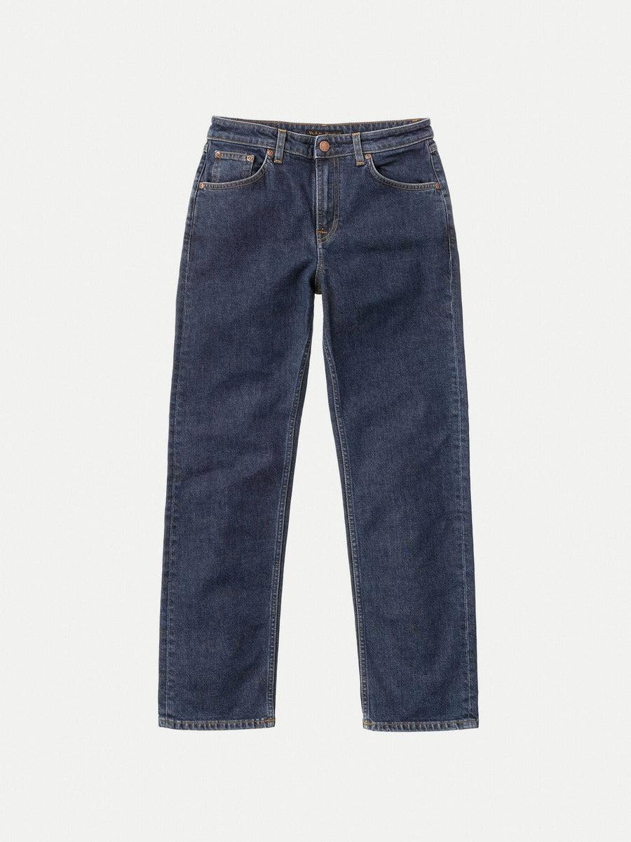 Straight Sally Deep Blue / 13oz／女版中腰合身直筒褲