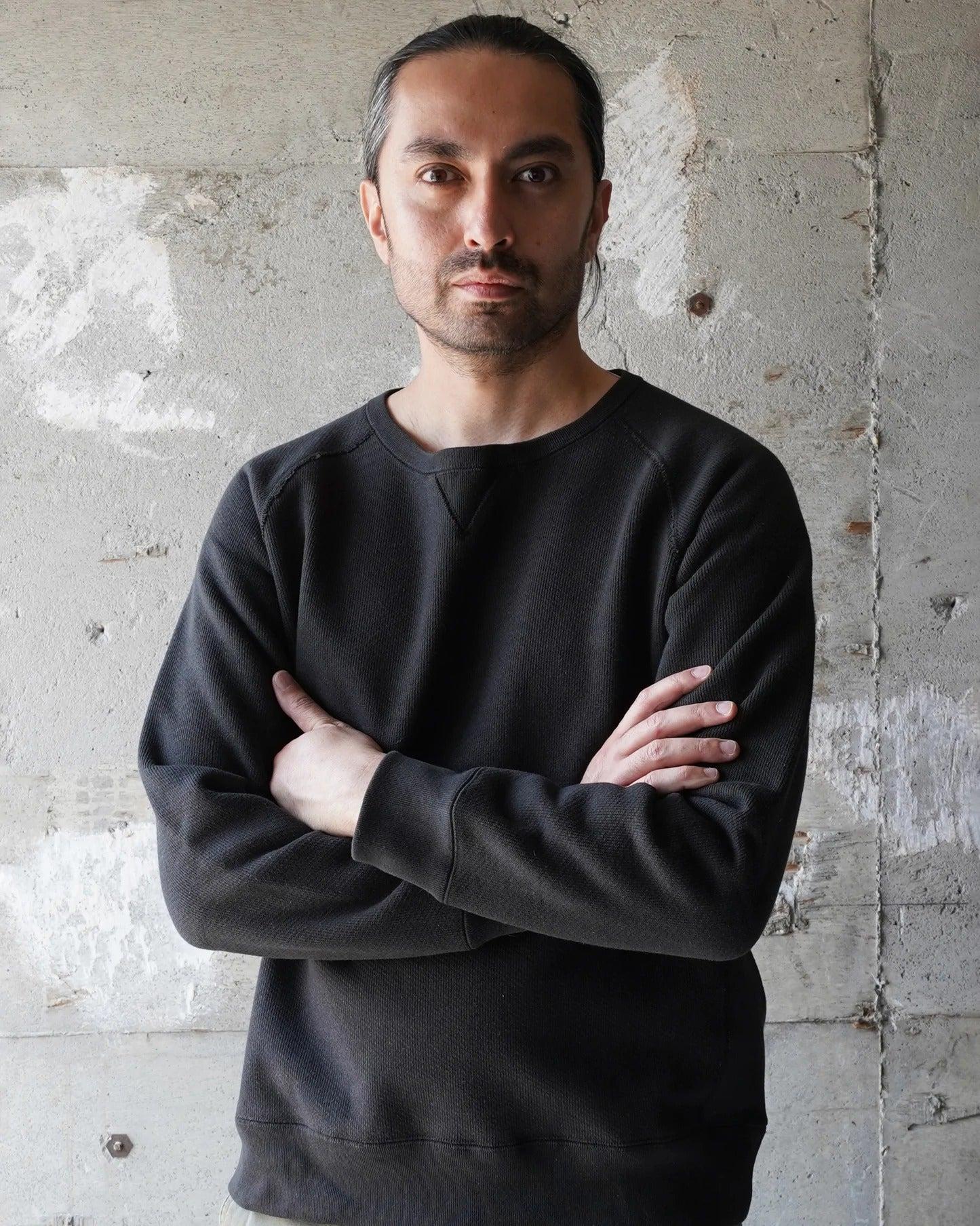 Pullover Crewneck - Double Heavyweight French Terry - Sumi Black 墨染雙層超重磅法式毛圈布圓領衛衣