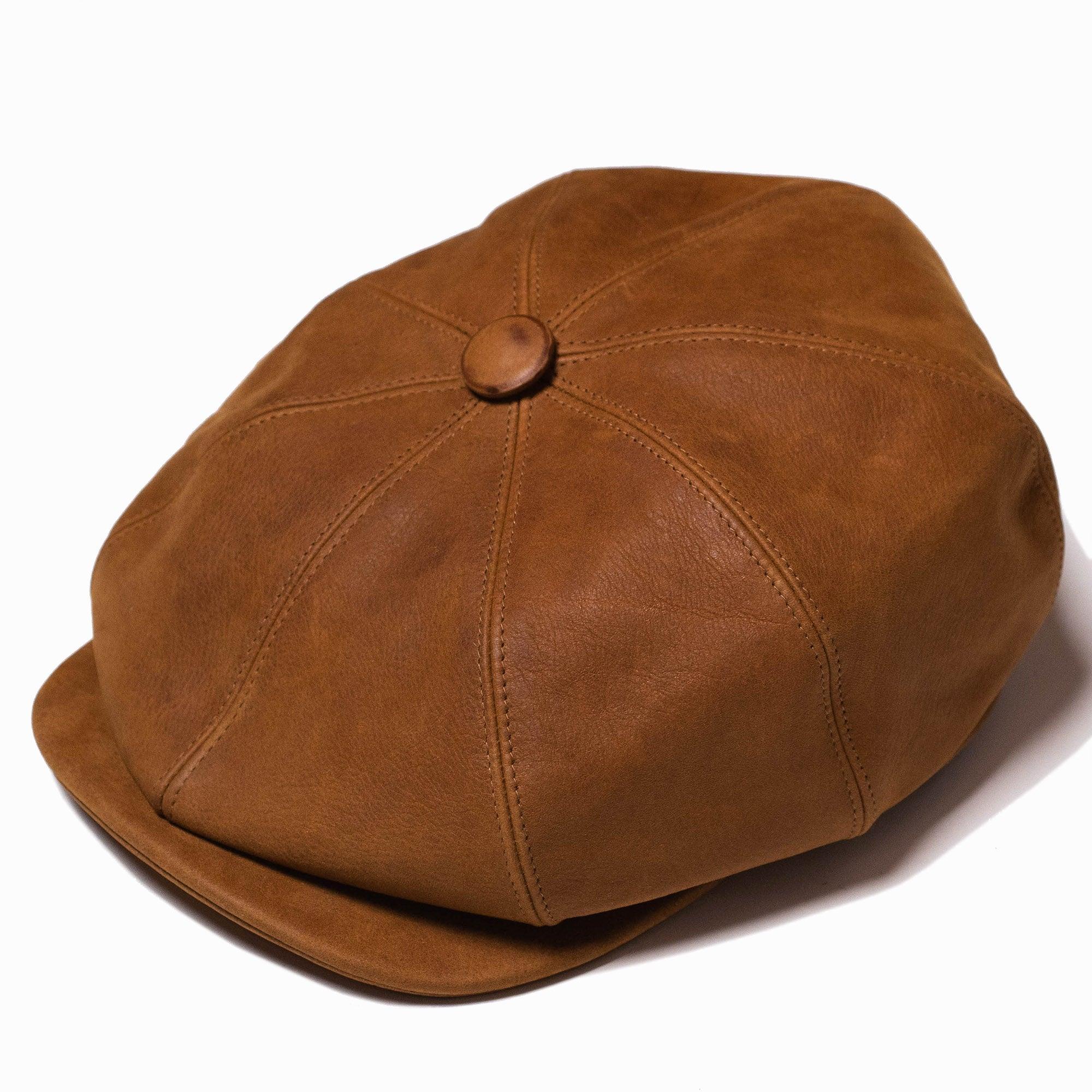 “Outlaw” Nubuck 8 Panel Riders Cap 牛巴戈皮革八片式騎士帽