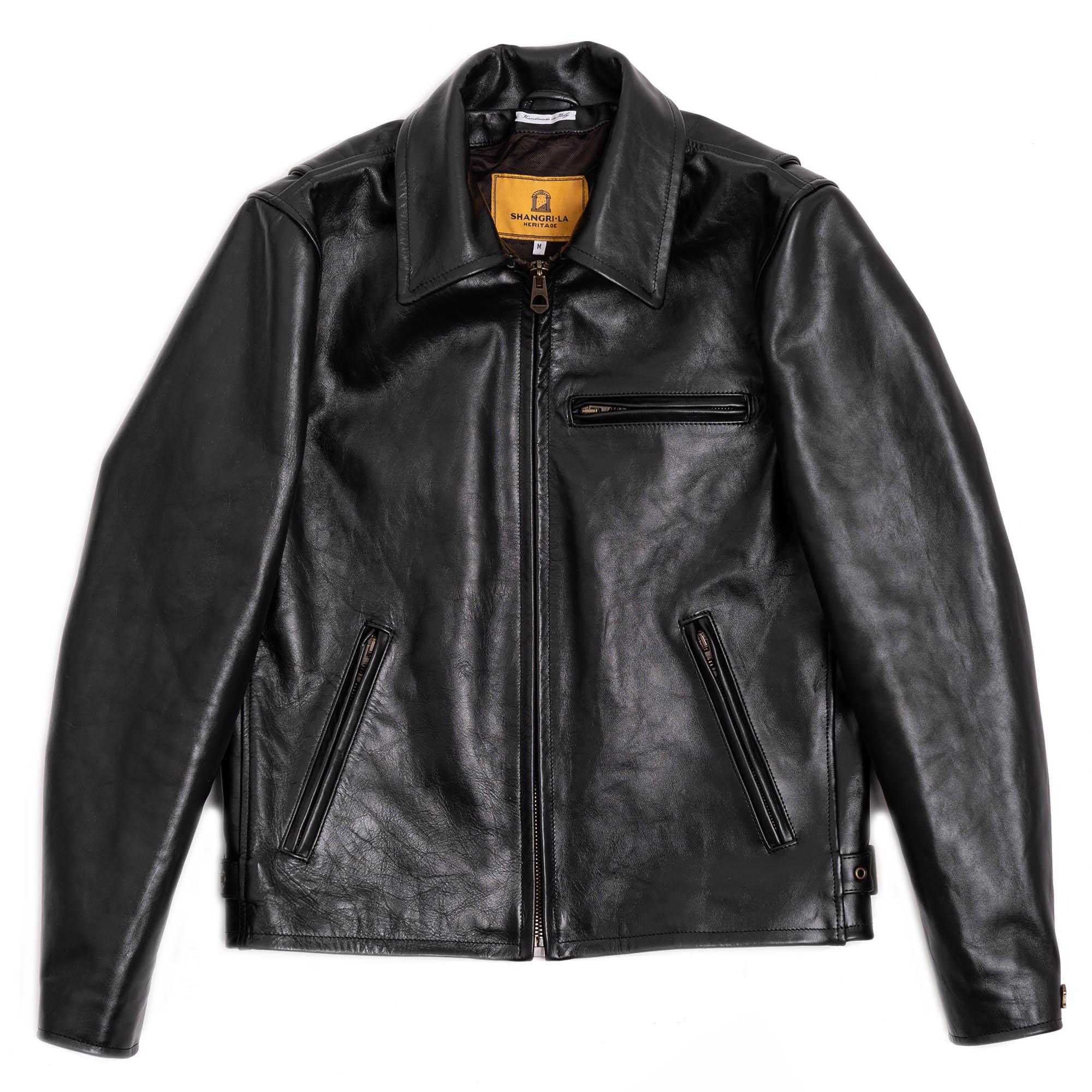 Varenne Black Horsehide Leather Jacket 40年代黑色馬皮皮衣