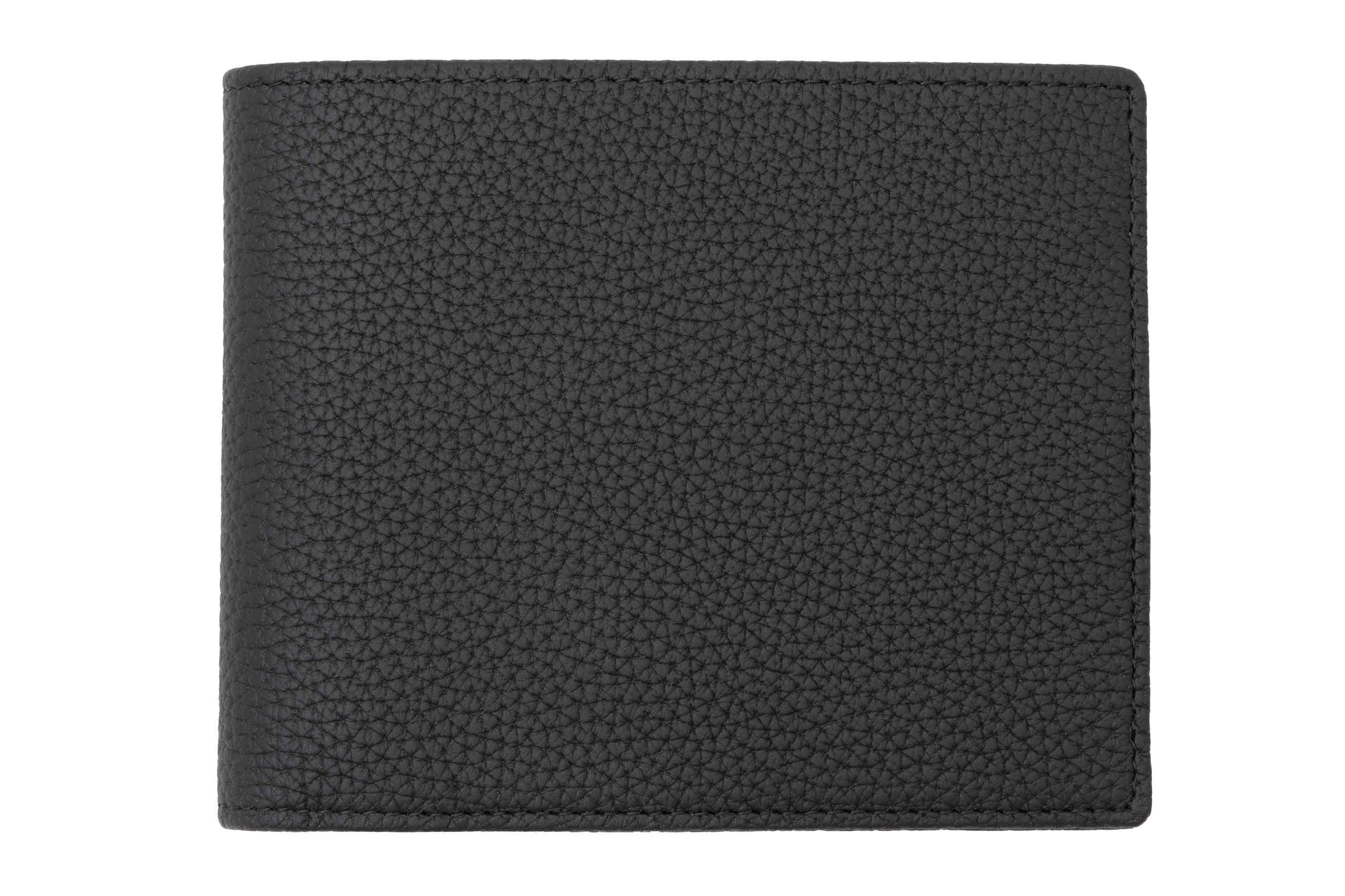 Le Grand 10 Card Black Togo Calf Leather Wallet