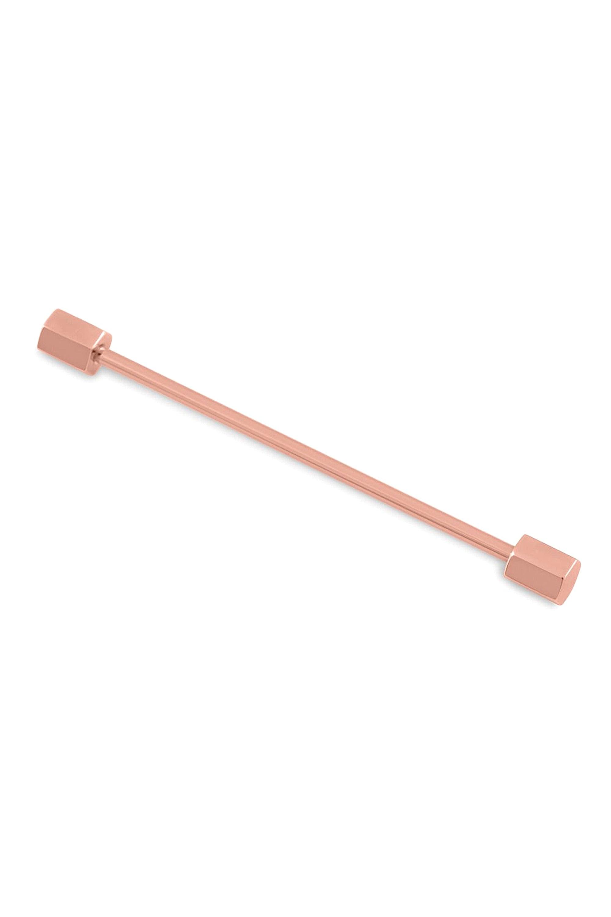 Rose Gold Hex End Collar Bar