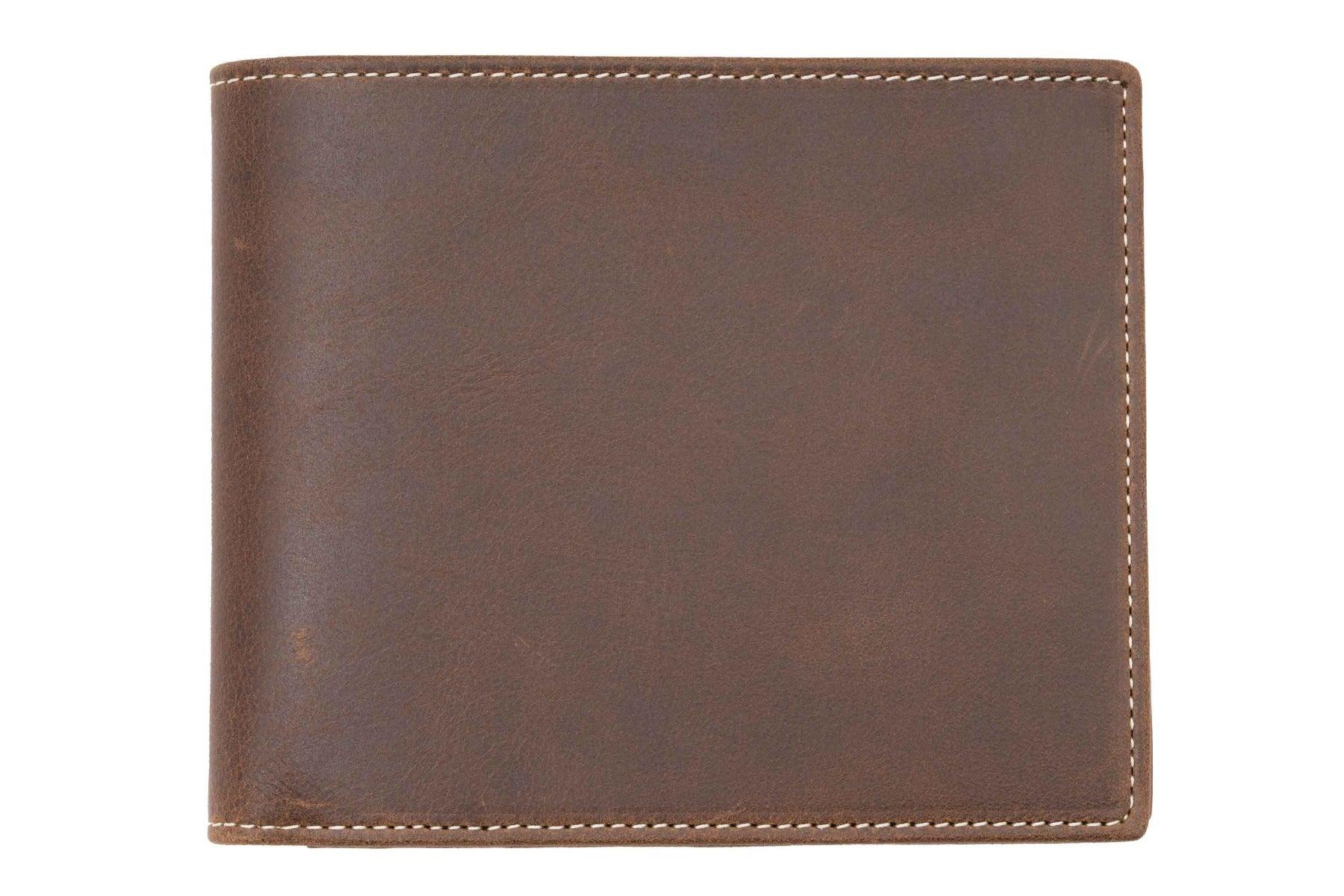 Le Grand 10 Card Antique Mahogany Leather Wallet