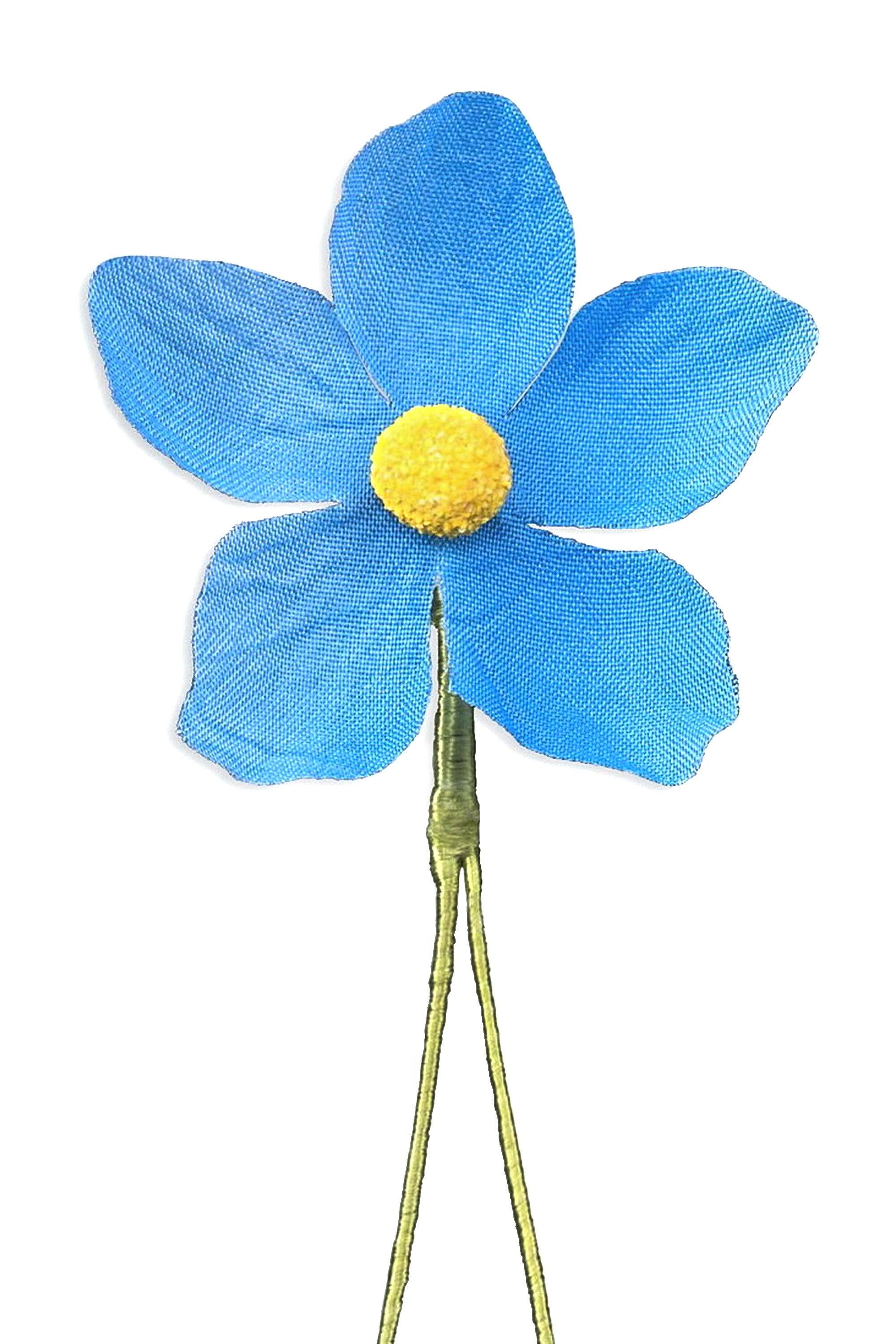 Blue Forget-Me-Not Boutonnière Flower