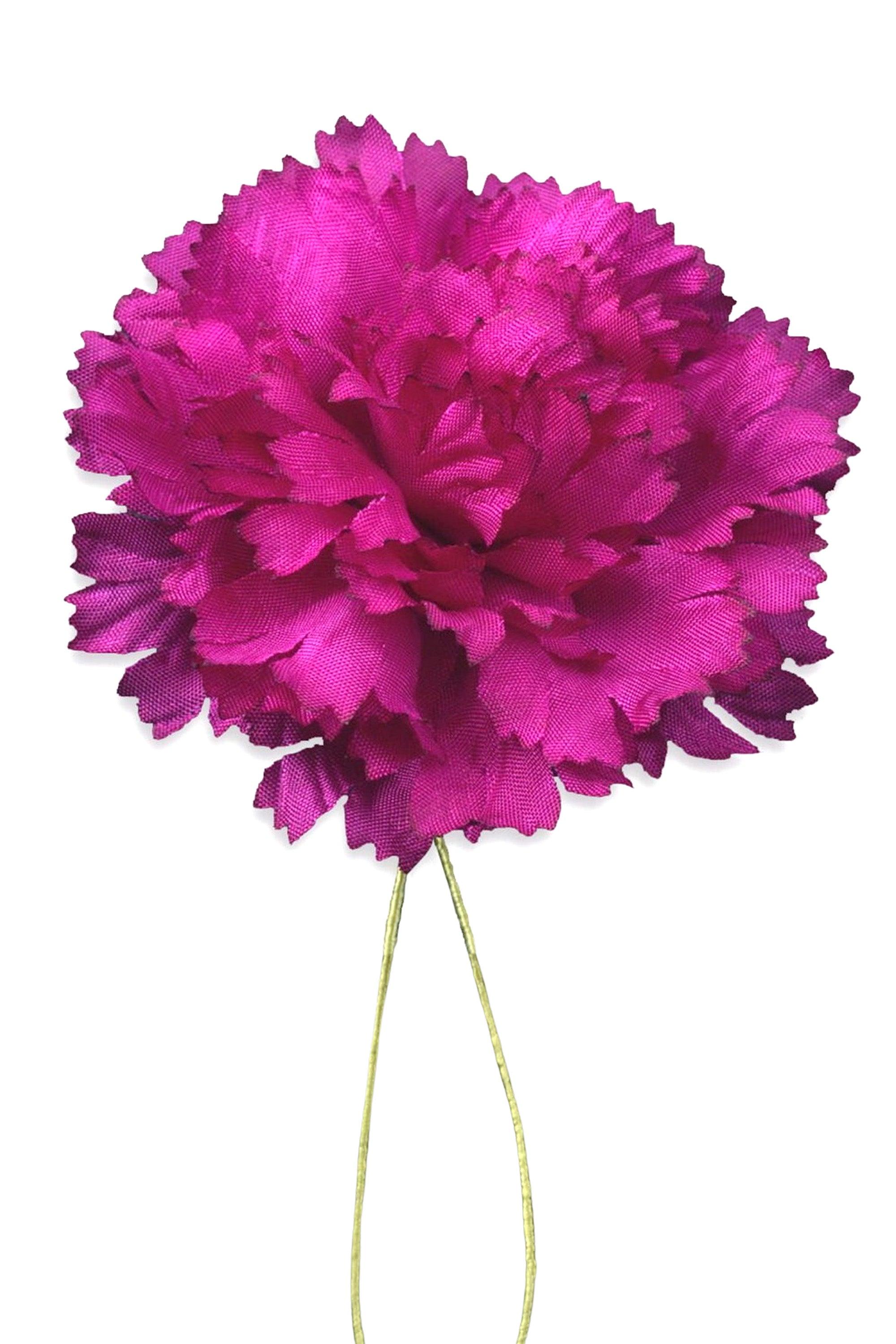 Life-Sized Purple Carnation Boutonnière Flower