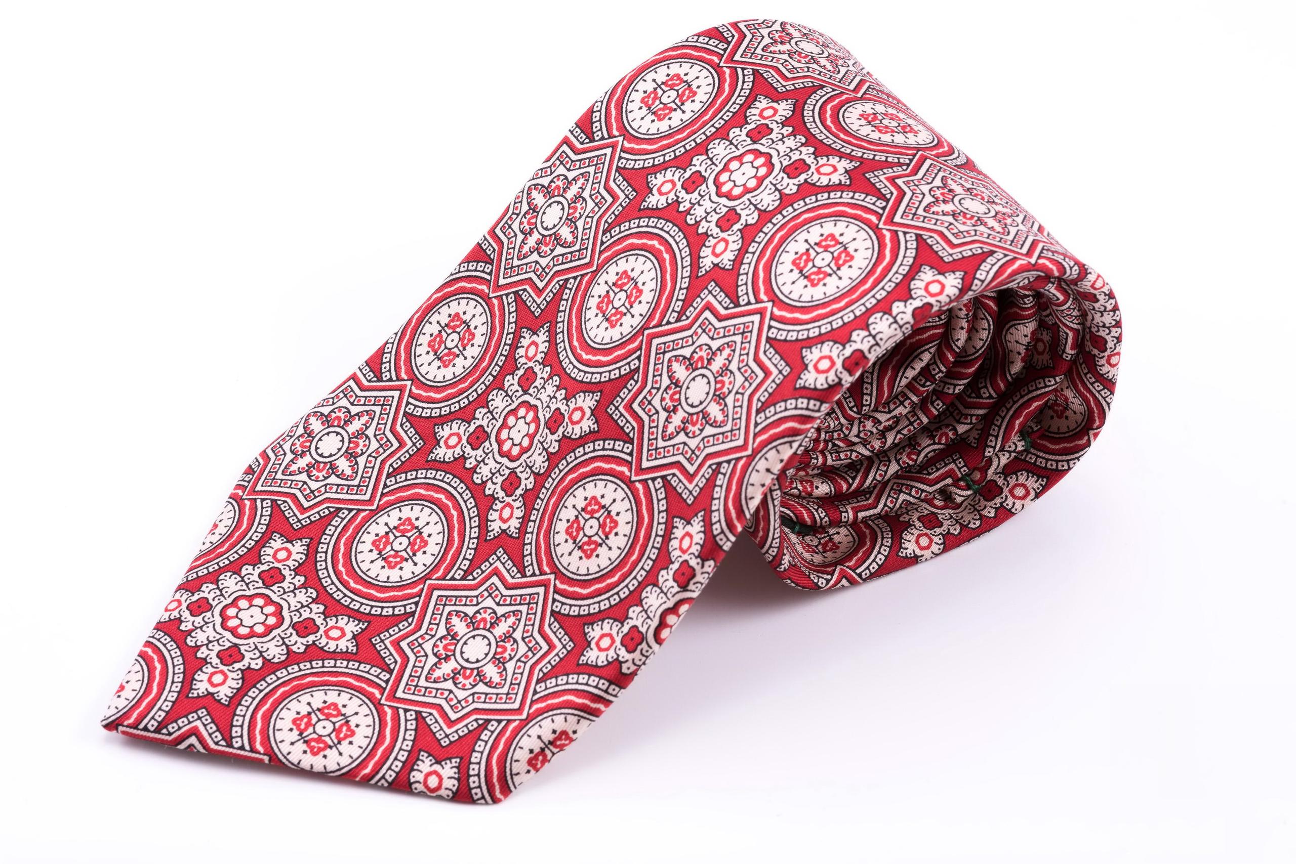 Red Ancient Madder Silk Tie