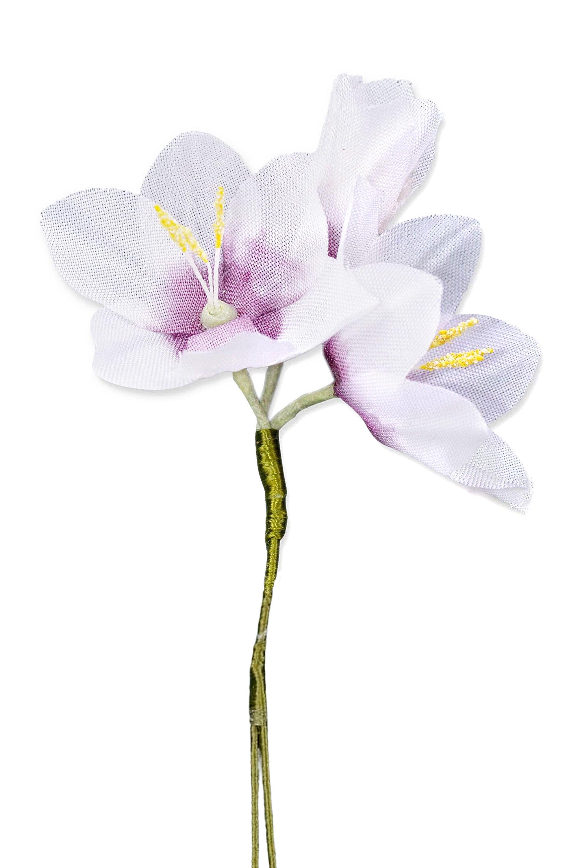 White Ixia Boutonnière Flower
