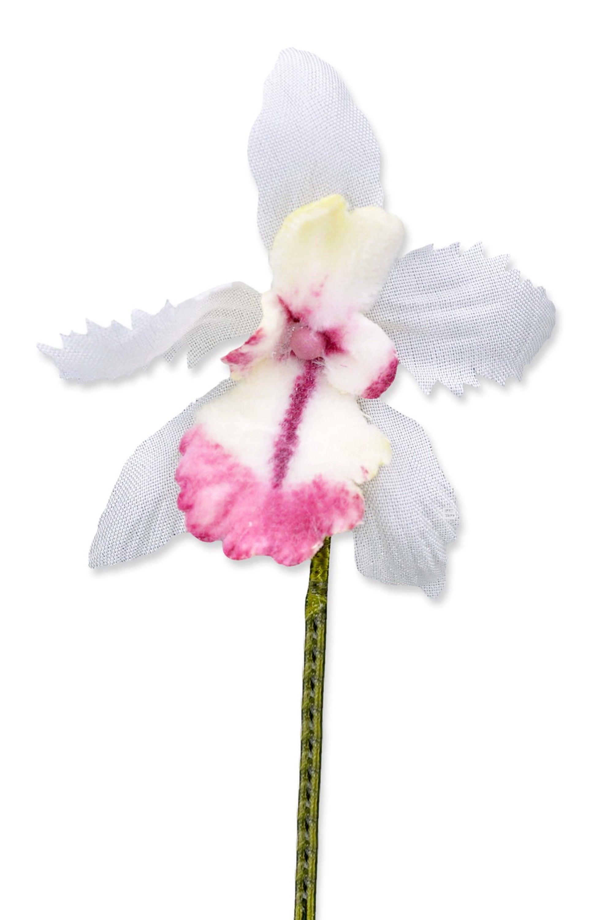 White Orchid Boutonnière Flower