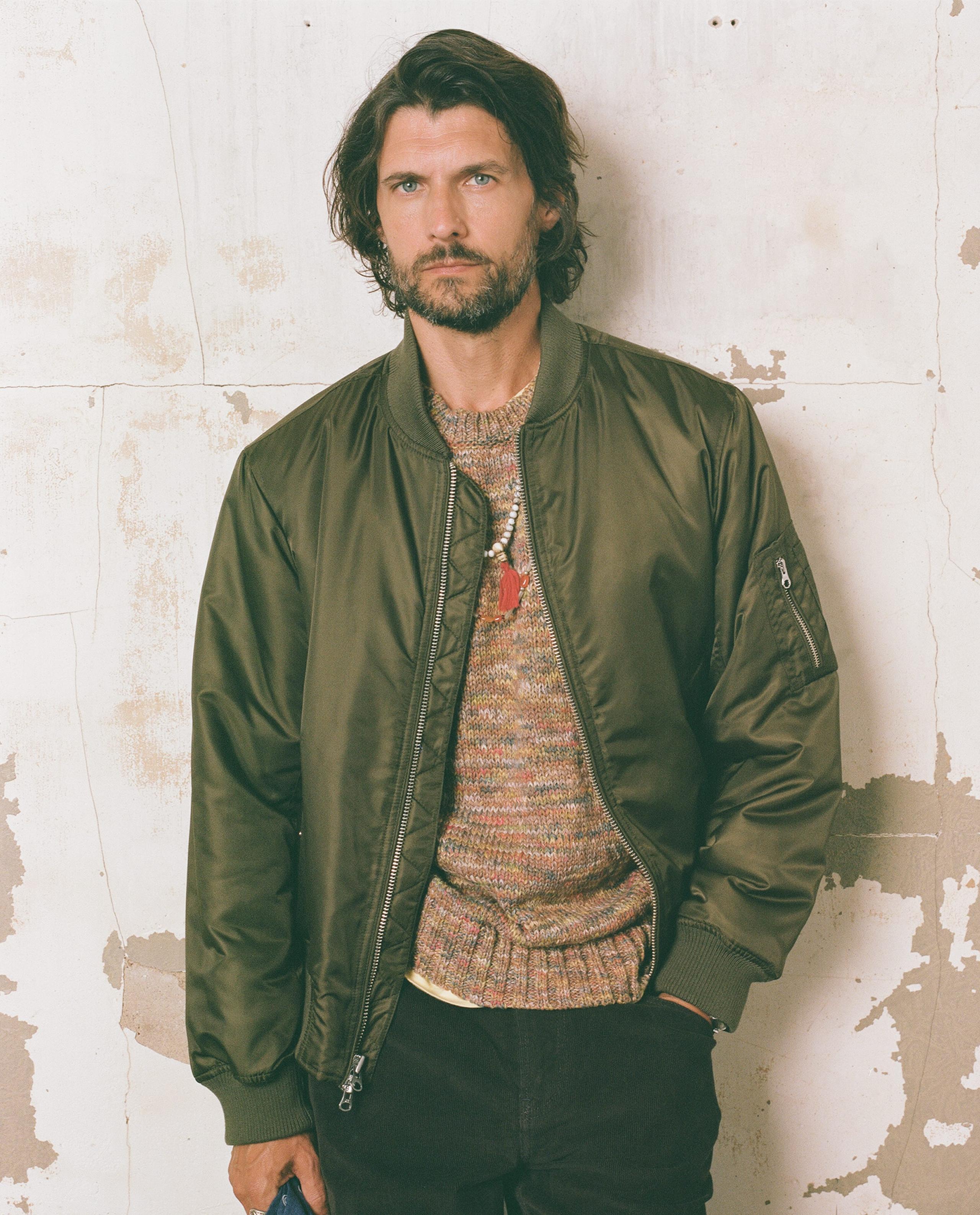 Nylon Bomber Jacket - Army