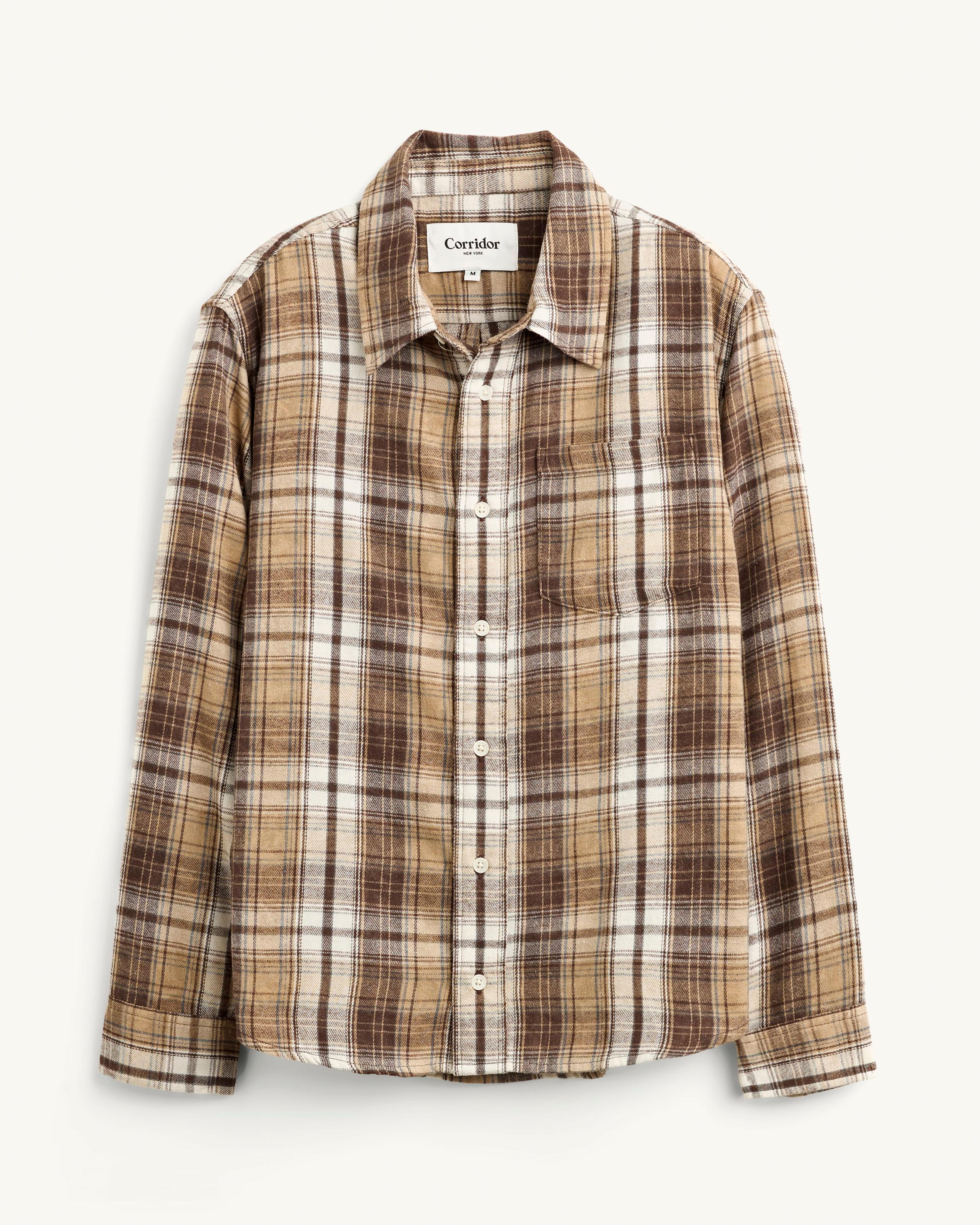 Vintage Flannel LS - Brown