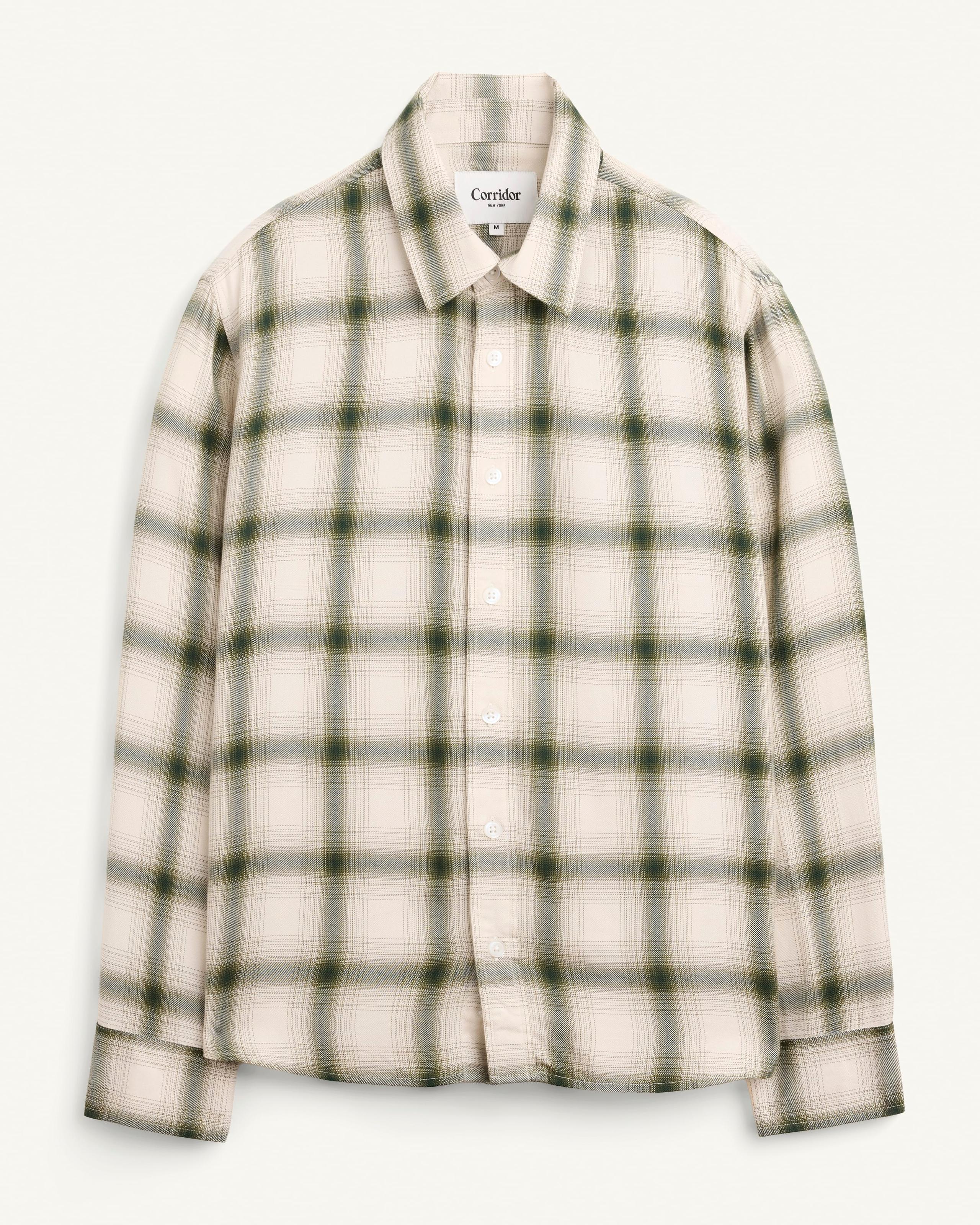 Shadow Check  LS - Green