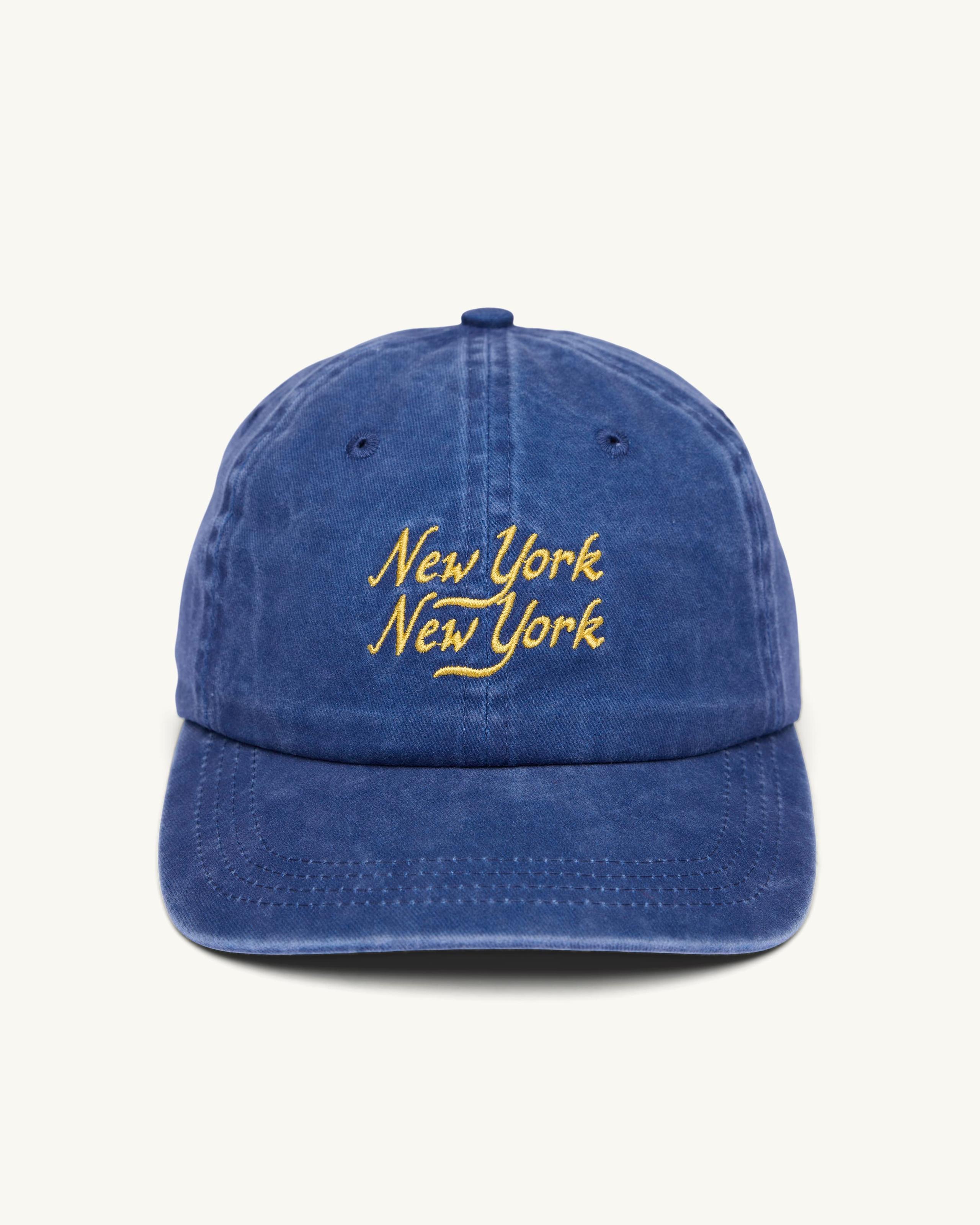 Washed Script Cap - Navy
