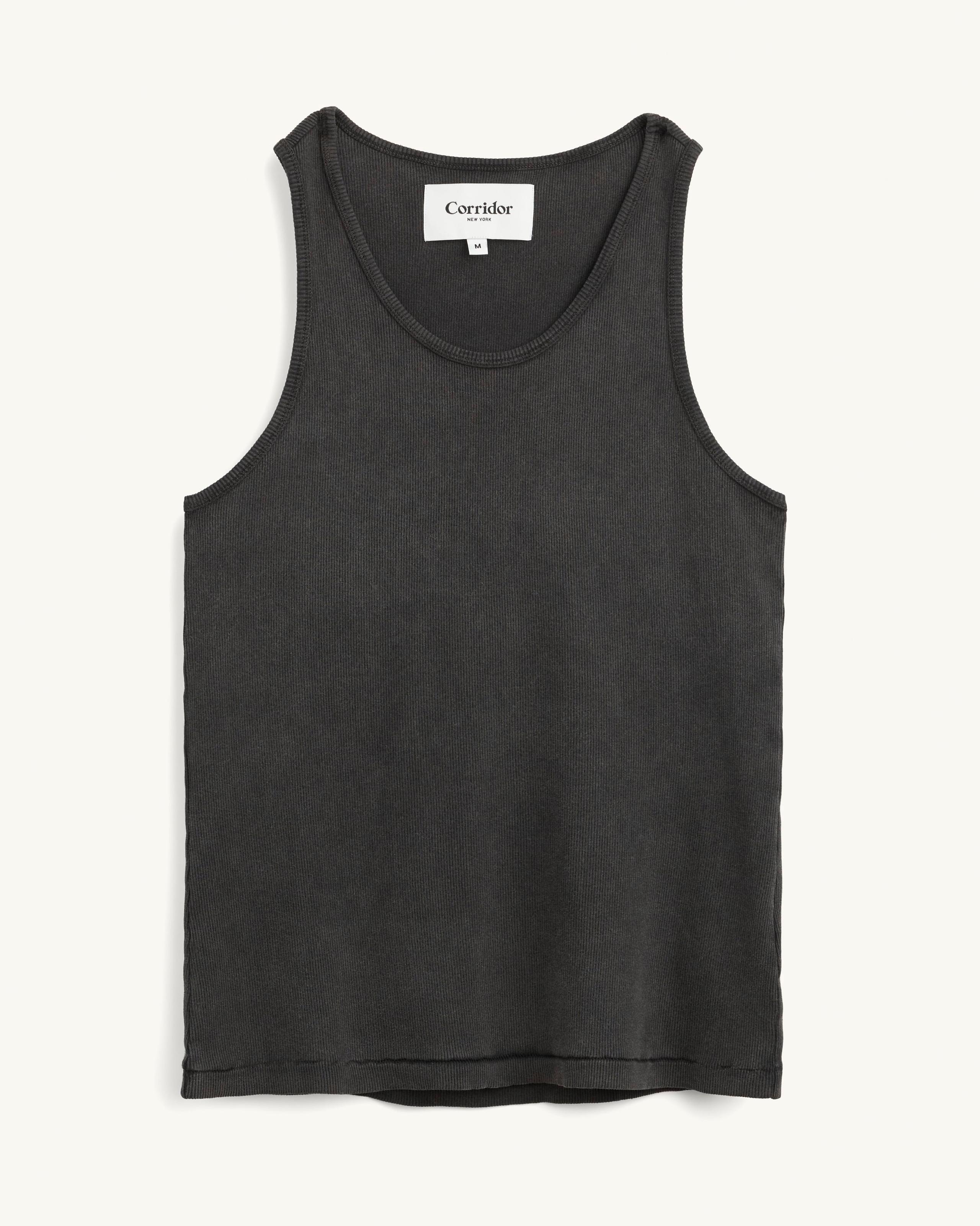 Ribbed Tank - Black
