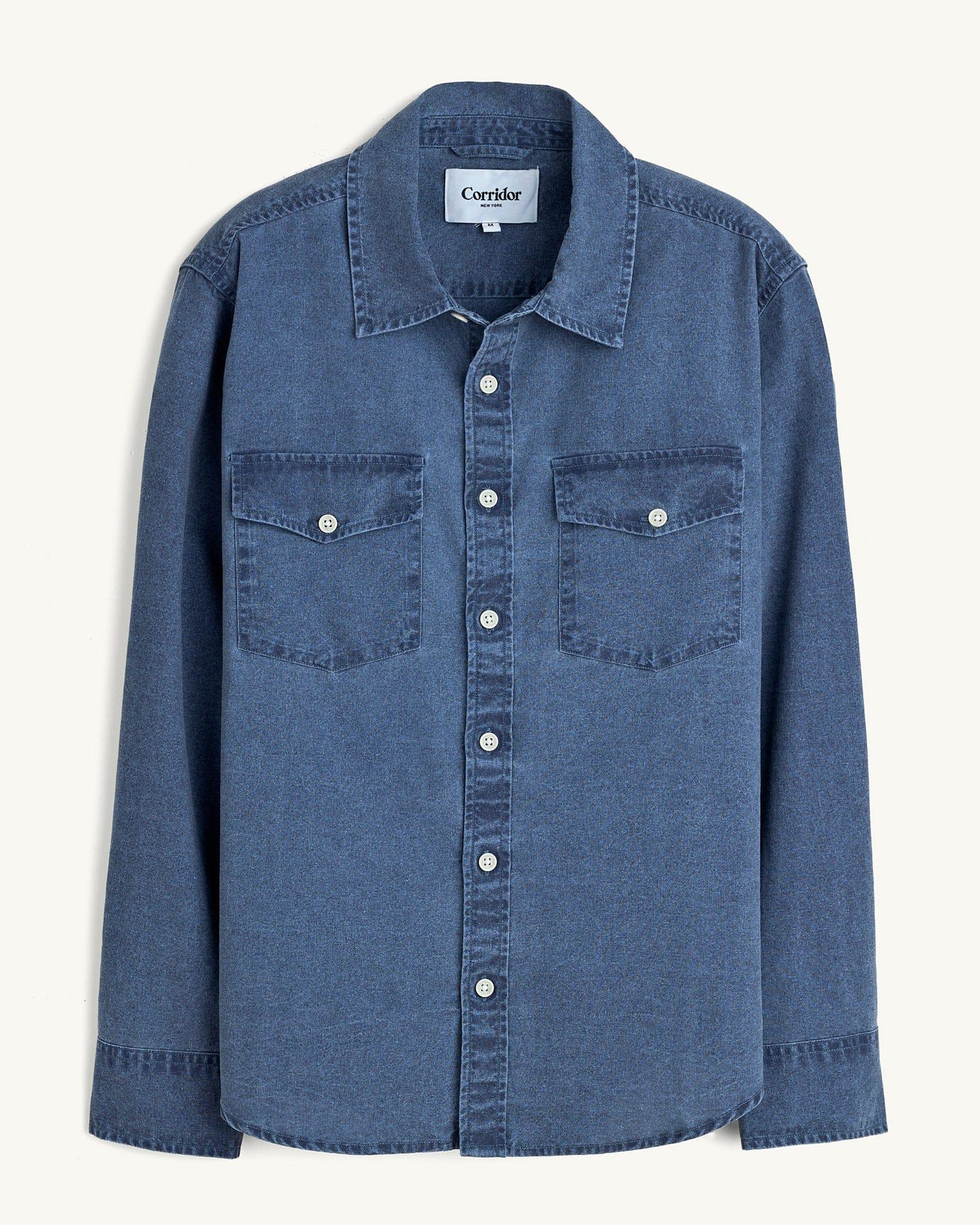 Pigment Dye Canvas LS - Navy
