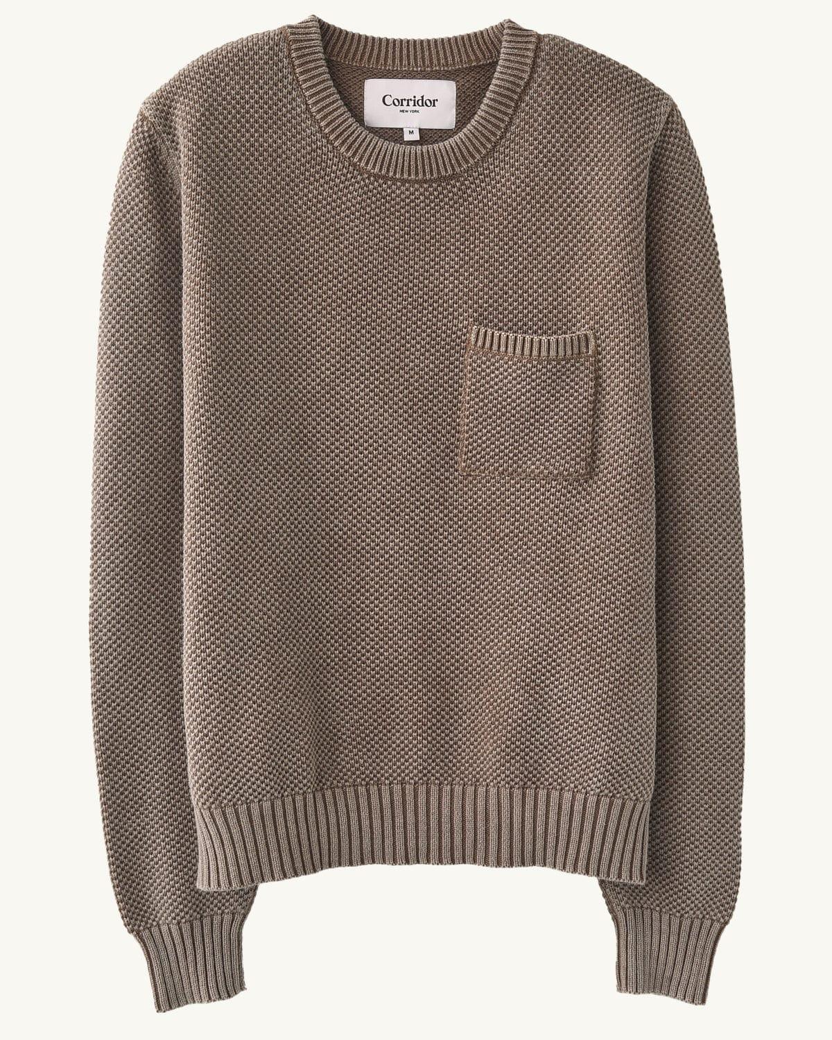 Pocket Crewneck - Brown