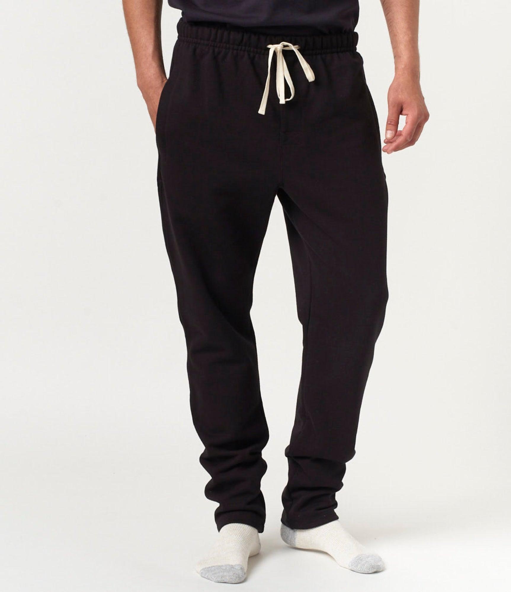 3S50 Loopwheeled Classic Fit Heavyweight Sweatpants Deep Black