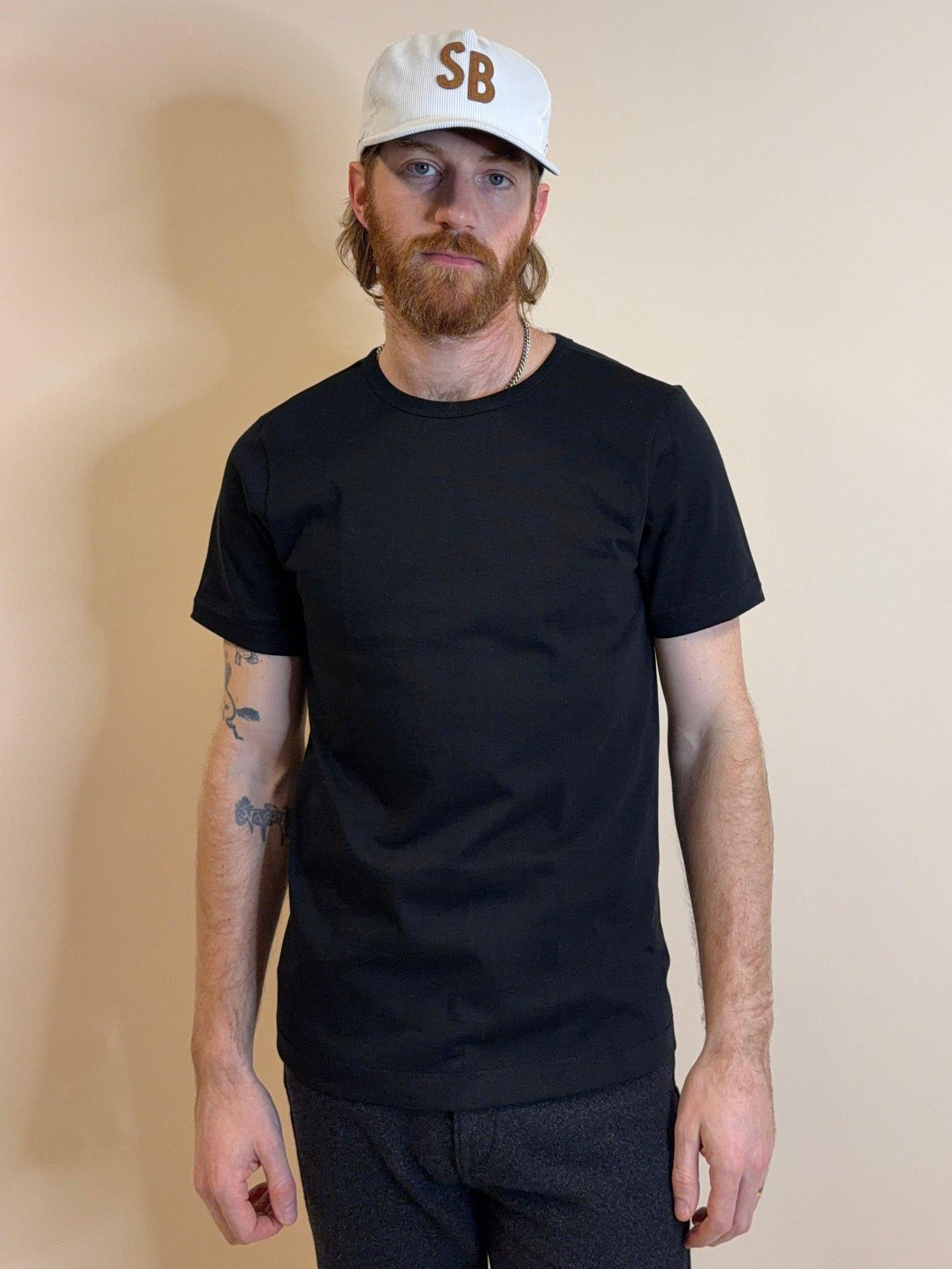 215 Loopwheeled Classic Fit Midweight T-Shirt Black
