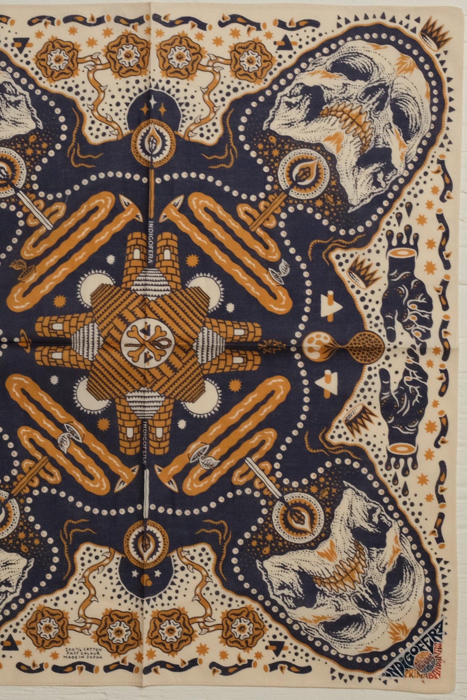 Tarot XIII Bandana Offwhite/Blue