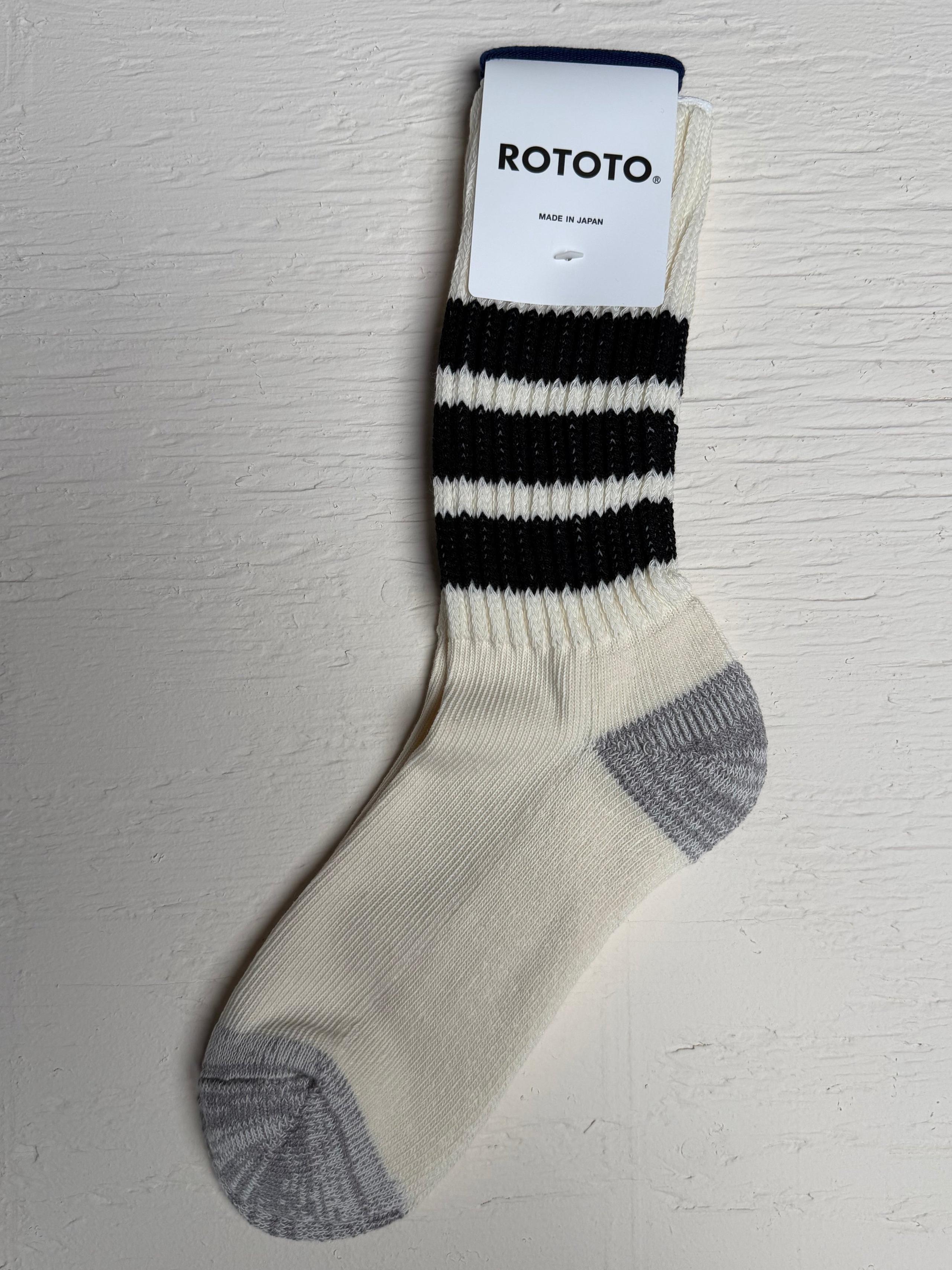 Coarse Ribbed Sock Black