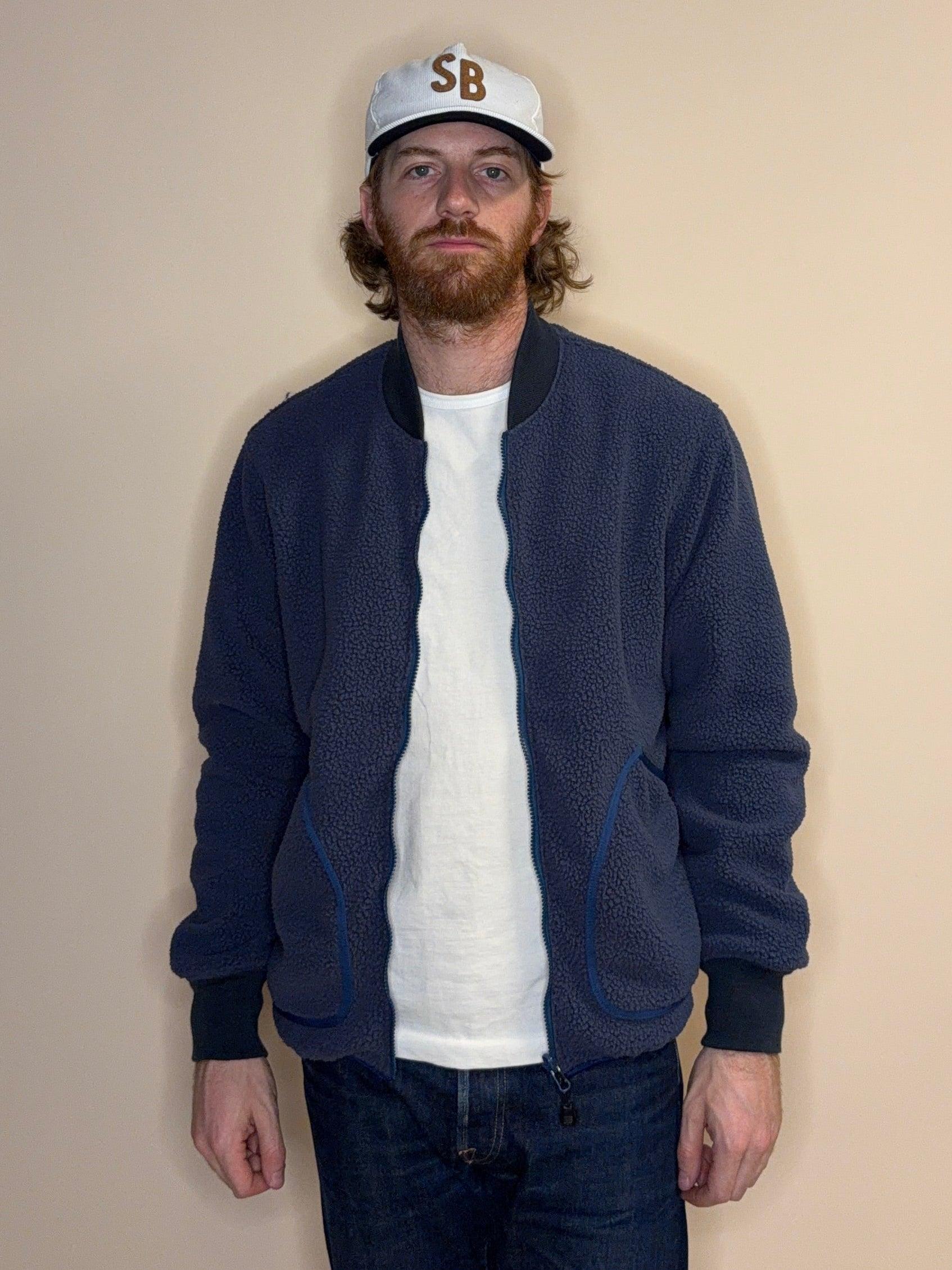 Reversible Fleece Jacket Navy
