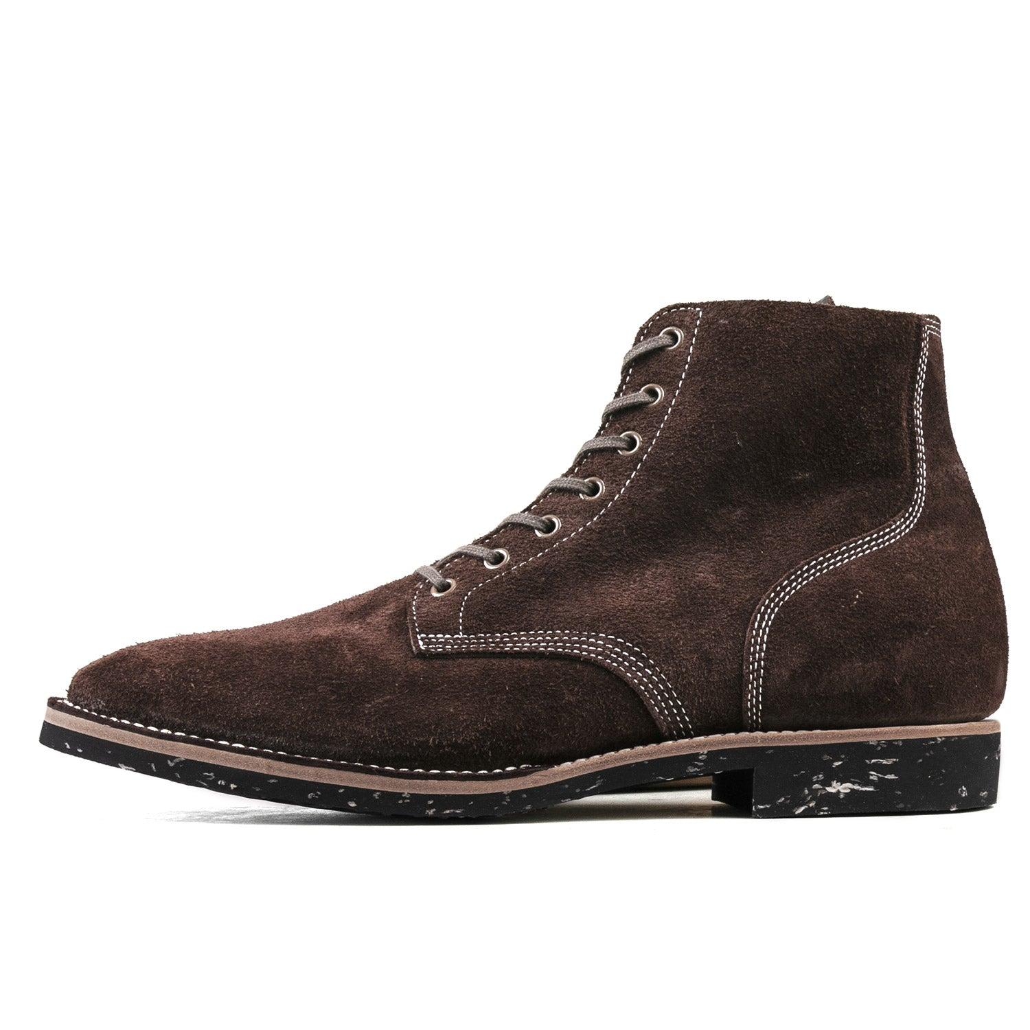T.G.Escape Boondoker Boot - luosjiet®boots - Dark Brown Oiled Cowhide Reverse(Short Hair)