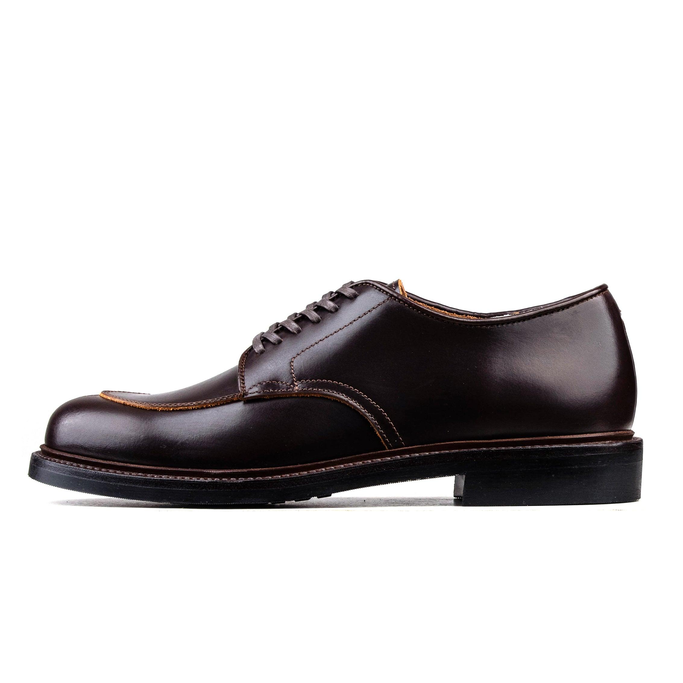 Classic V-Tip Shoe - luosjiet®shoes -  Dark Brown Smooth TeaCore Cowhide