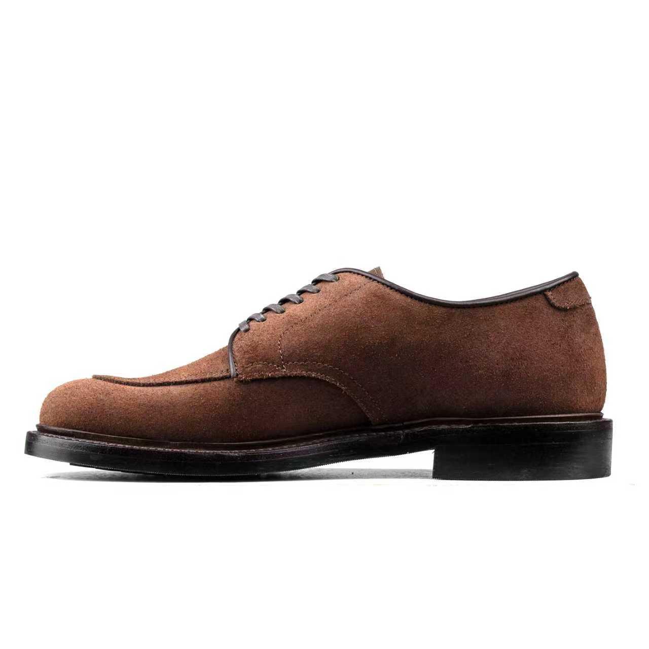 Classic V-Tip Shoe - luosjiet®shoes - Brown Oiled Cowhide Reverse