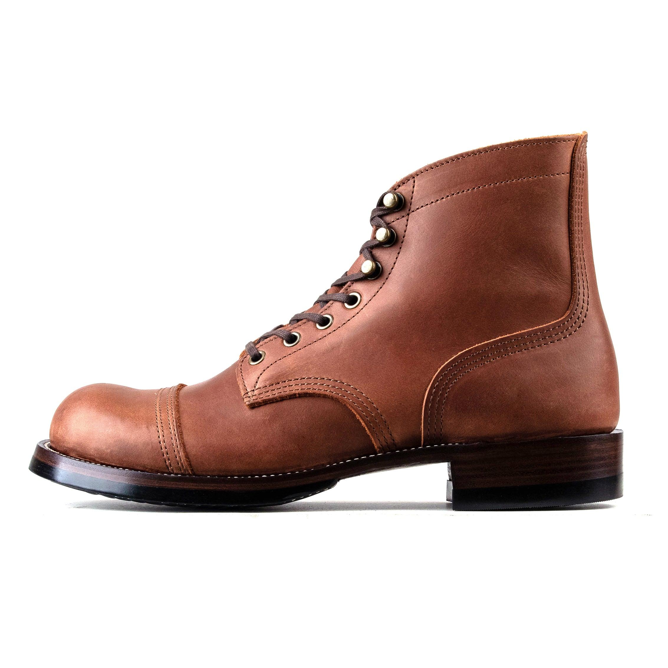 Munson Paratroop Boots P01 - luosjiet®boots MTO - Tan Latigo Grain Cowhide