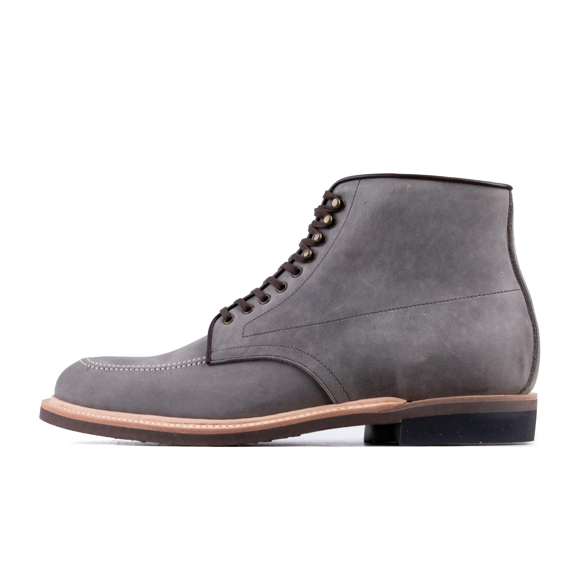 Indiana MocToe Boot -luosjiet®boots - Grey oiled Nubuck(German）