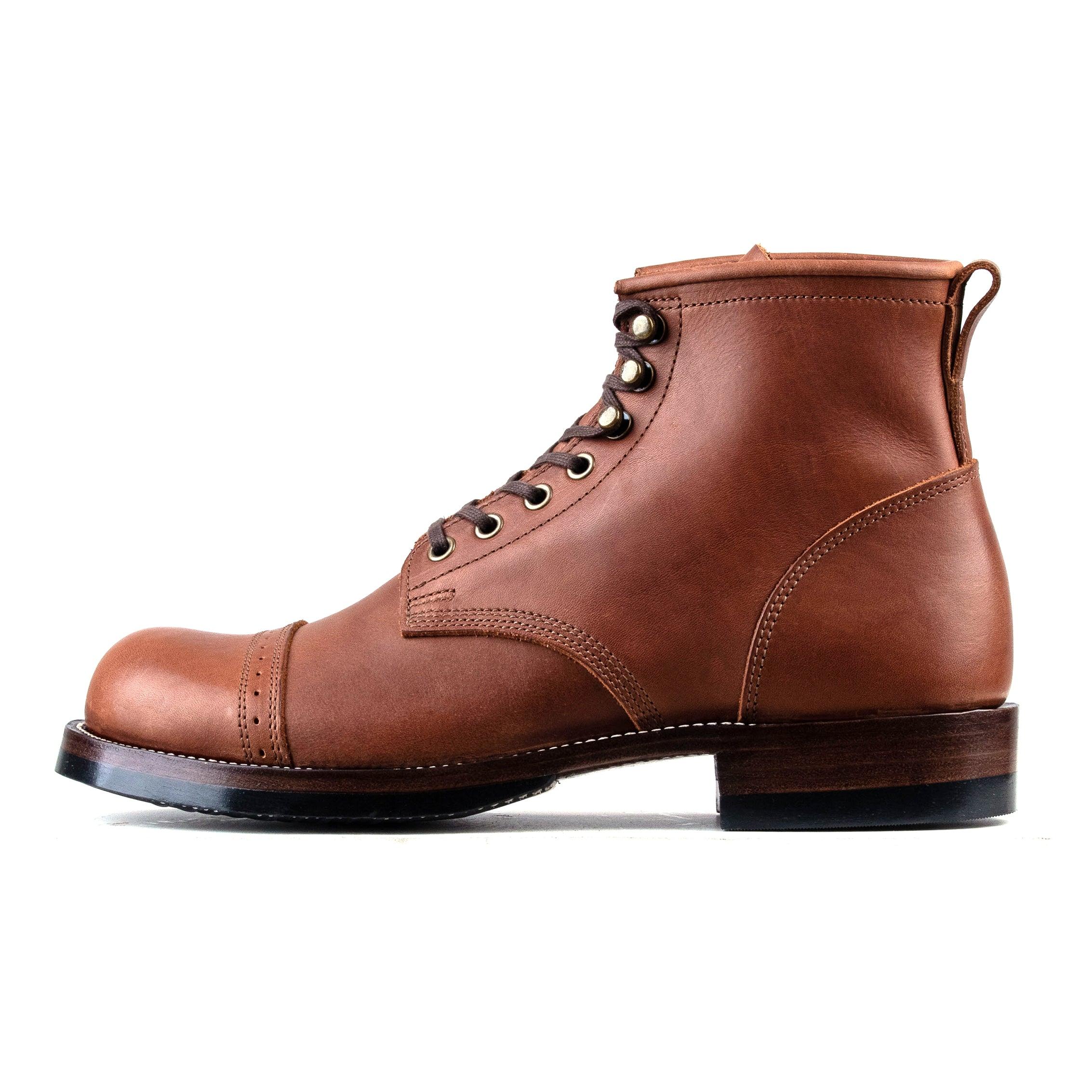 Munson Paratroop Boots P02 - luosjiet®boots MTO - Tan Latigo Grain Cowhide
