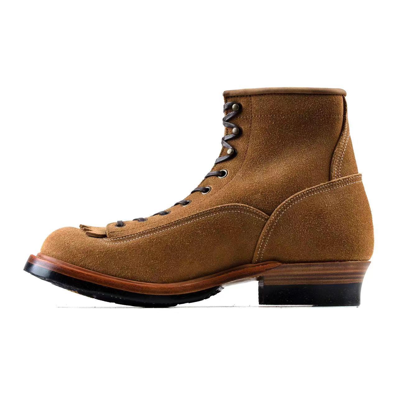 Monkey Boot M01 - luosjiet®boots MTO -  Tan Oiled Nubuck Reverse(German)