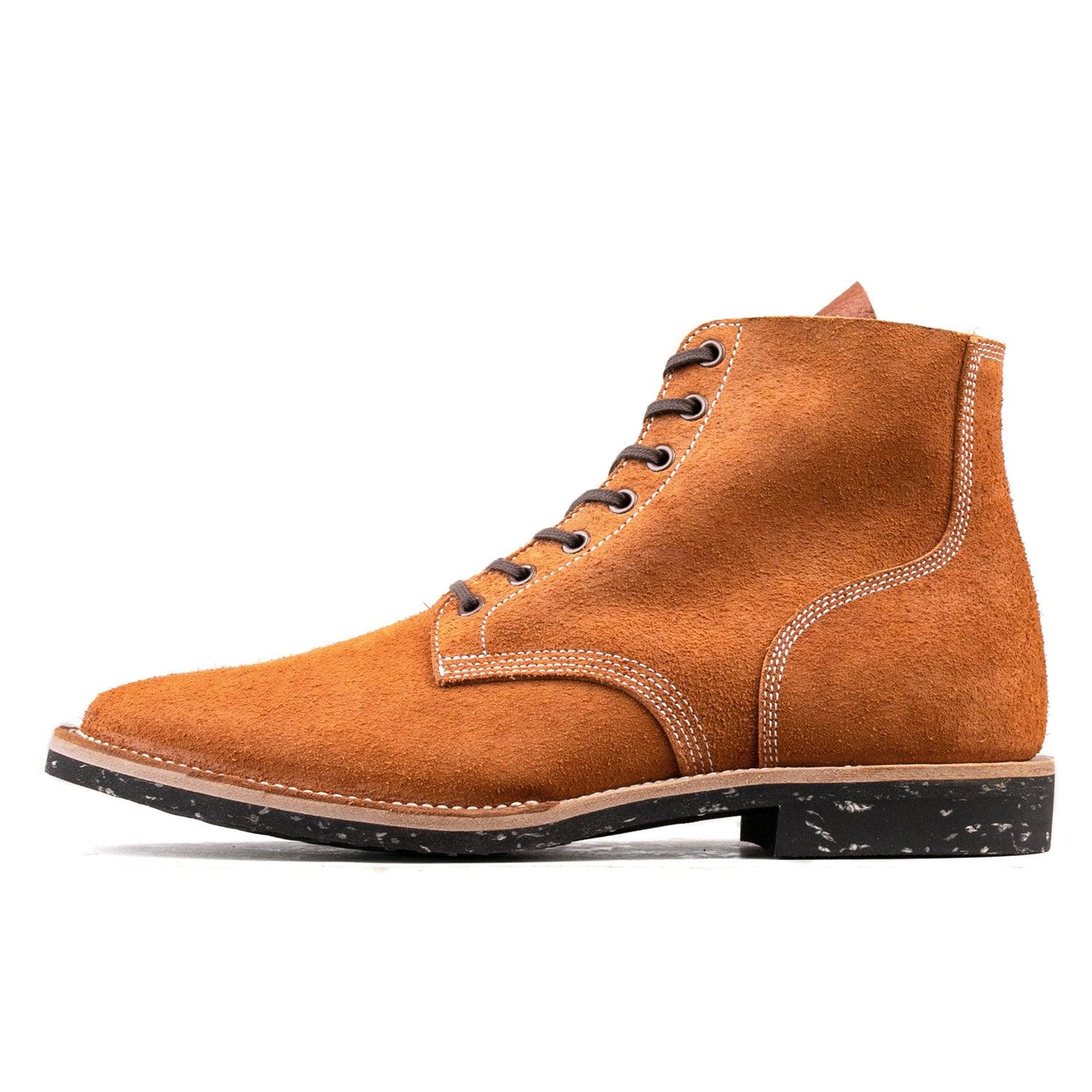 T.G.Escape Boondoker Boot - luosjiet®boots - Yellow Brown Oiled  Cowhide Reverse(Short Hair)