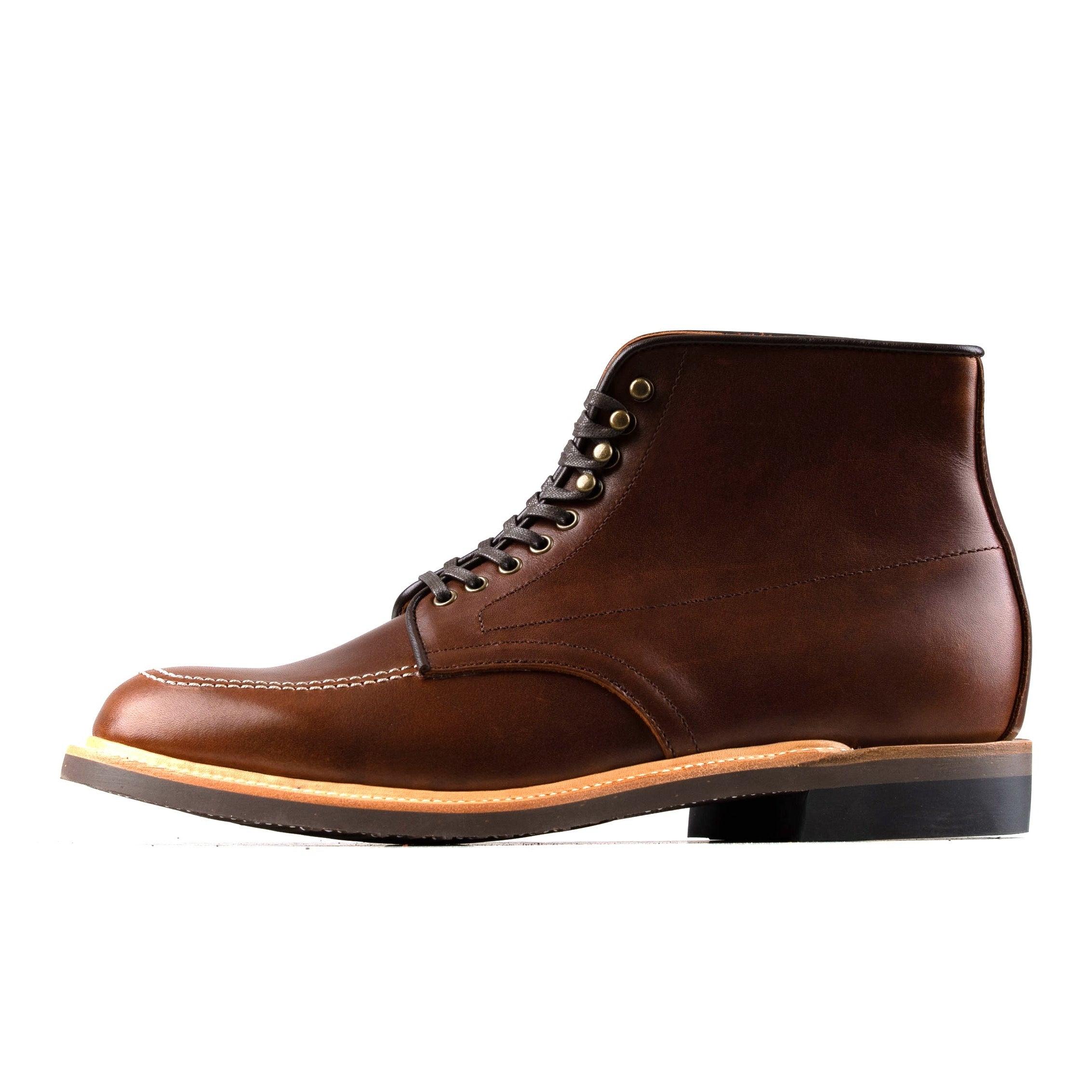 Indiana Moctoe Boot  - luosjiet®boots - Brown Full Grain Pull-Up Cowhide