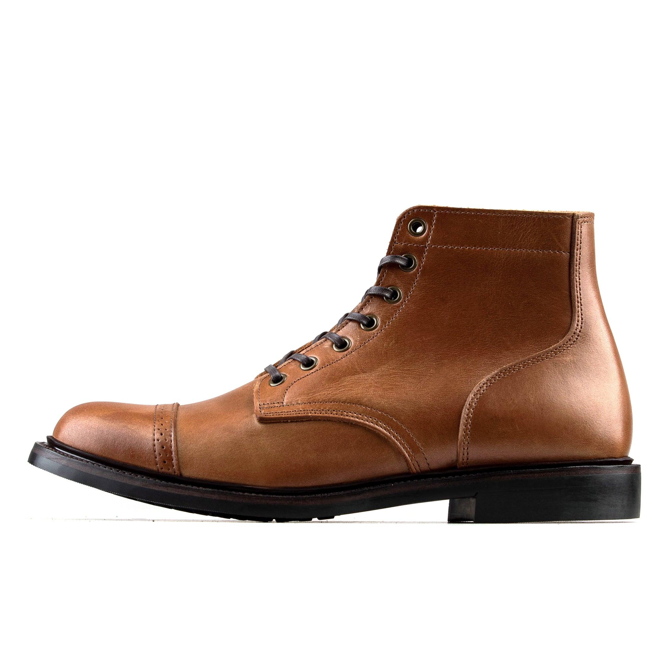 CapToe Commander Boot - luosjiet®boots - Tan Refresh Waxy