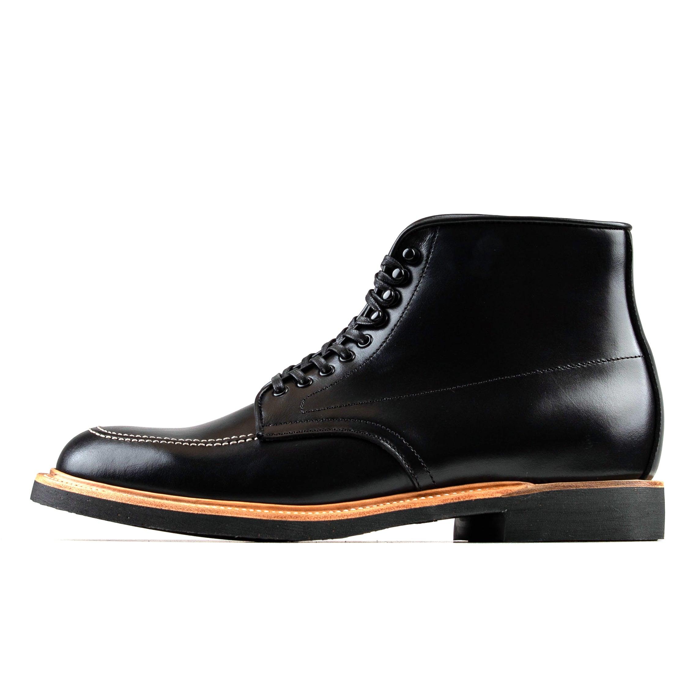 Indiana MocToe Boot -luosjiet®boots -   Black Smooth Cowhide