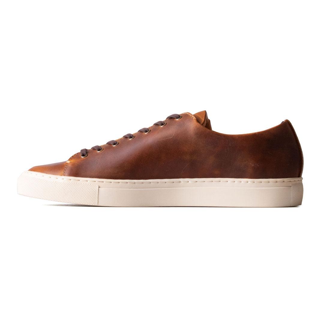 Classic Low -Tops Sneaker - luosjiet®Sneakers -  Red Brown Crazy Horse Cowhide