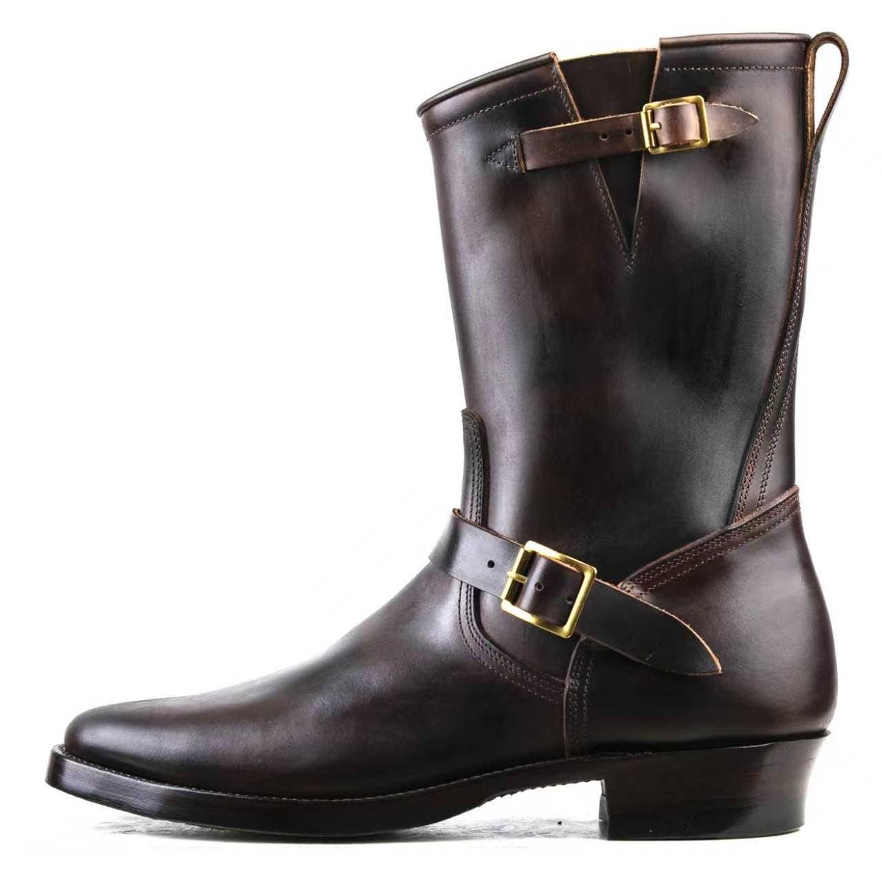 Engineer Boot EG02 - luosjiet®boots MTO - TeaCore (Hand Dyed) Oiled Nubuck(German)